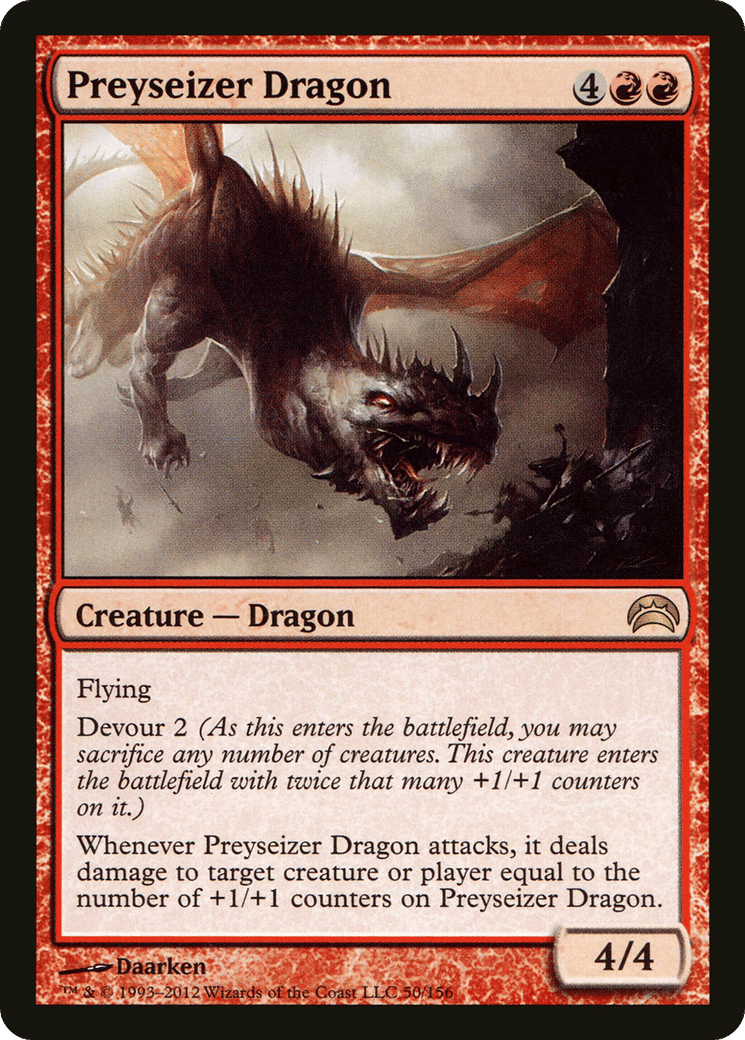 Preyseizer Dragon — Planechase 2012 — Magic: The Gathering