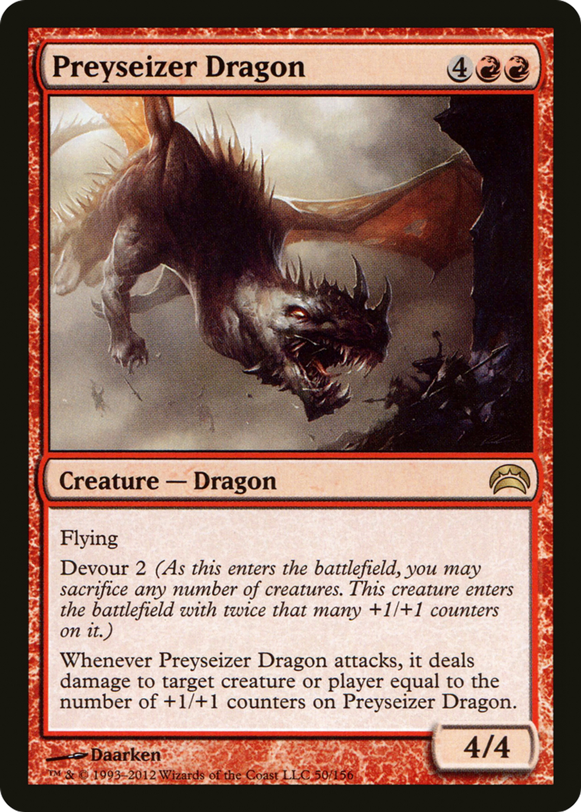 Dragon priseproie — Planechase 2012 — Magic: The Gathering