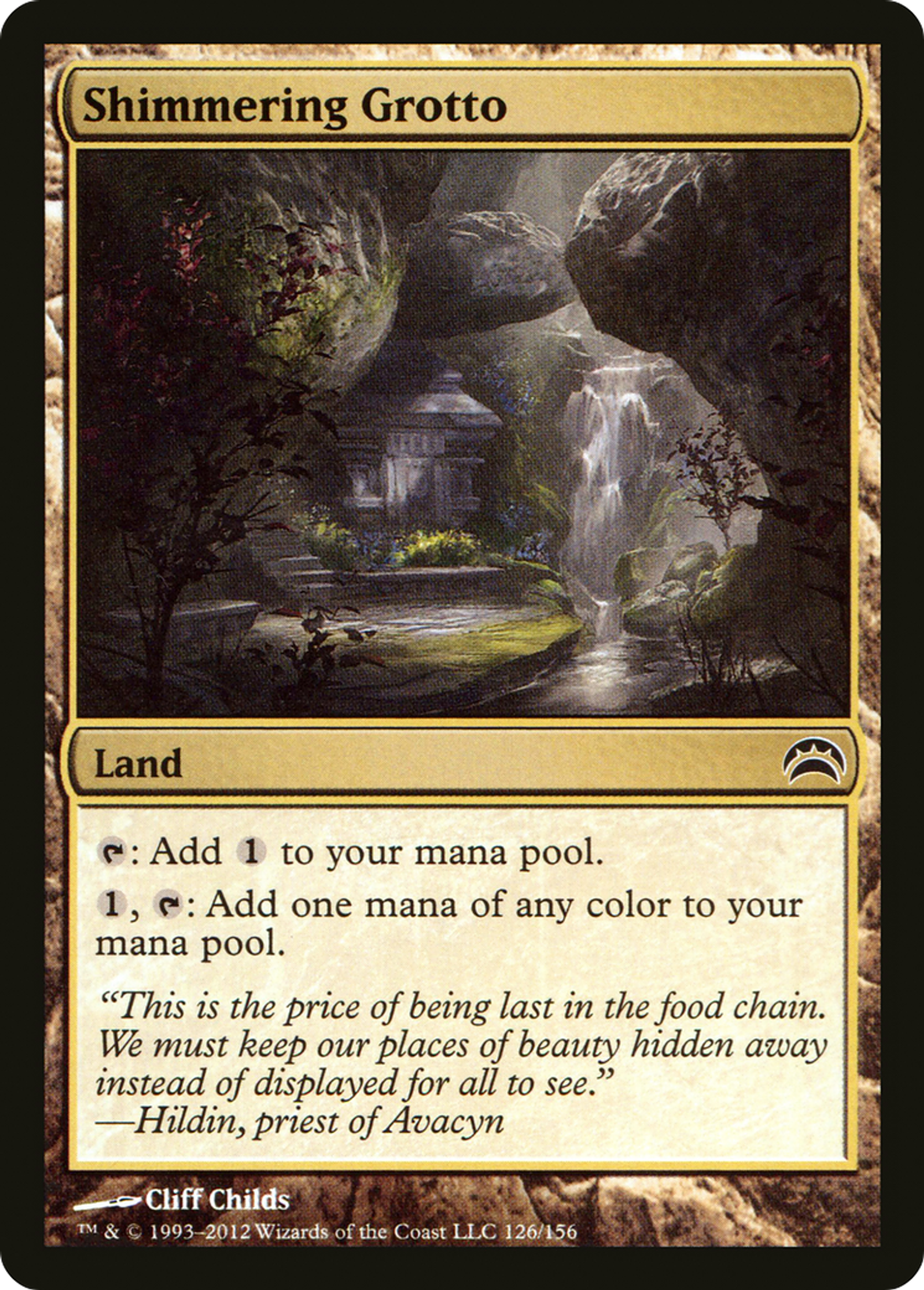 Grotte chatoyante — Planechase 2012 — Magic: The Gathering