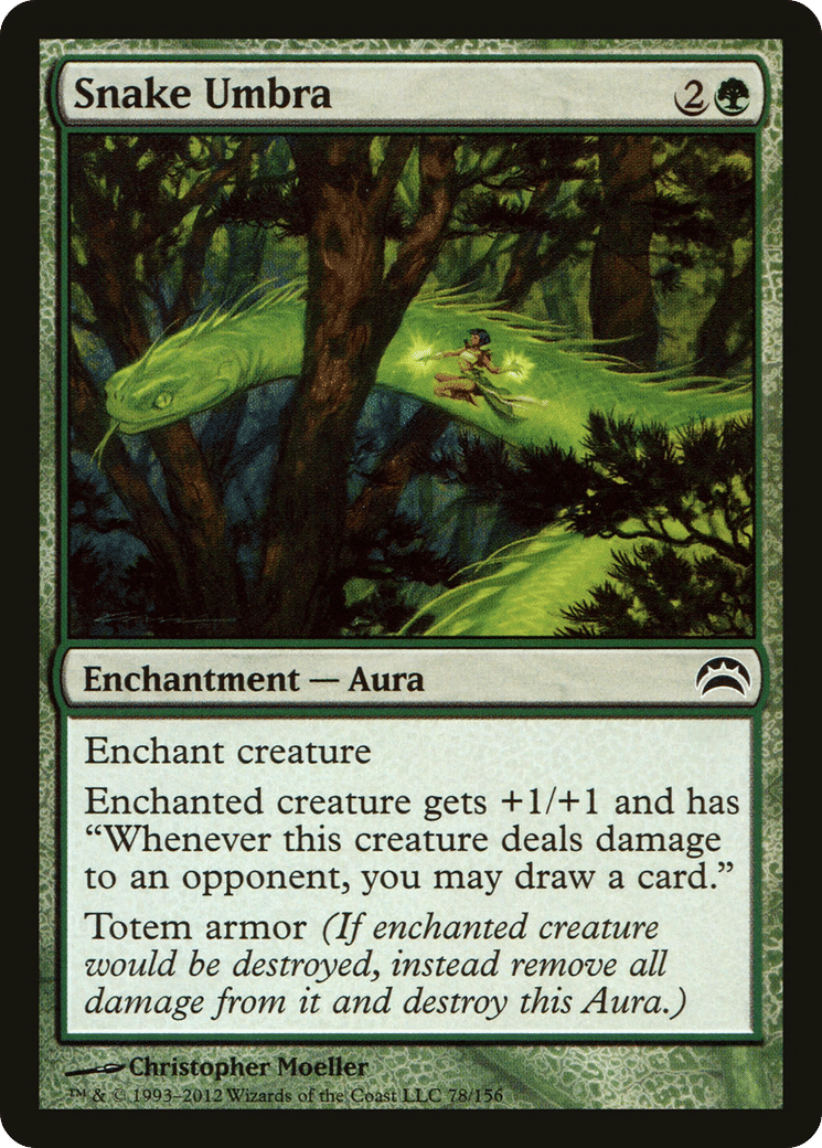 Snake Umbra — Planechase 2012 — Magic: The Gathering