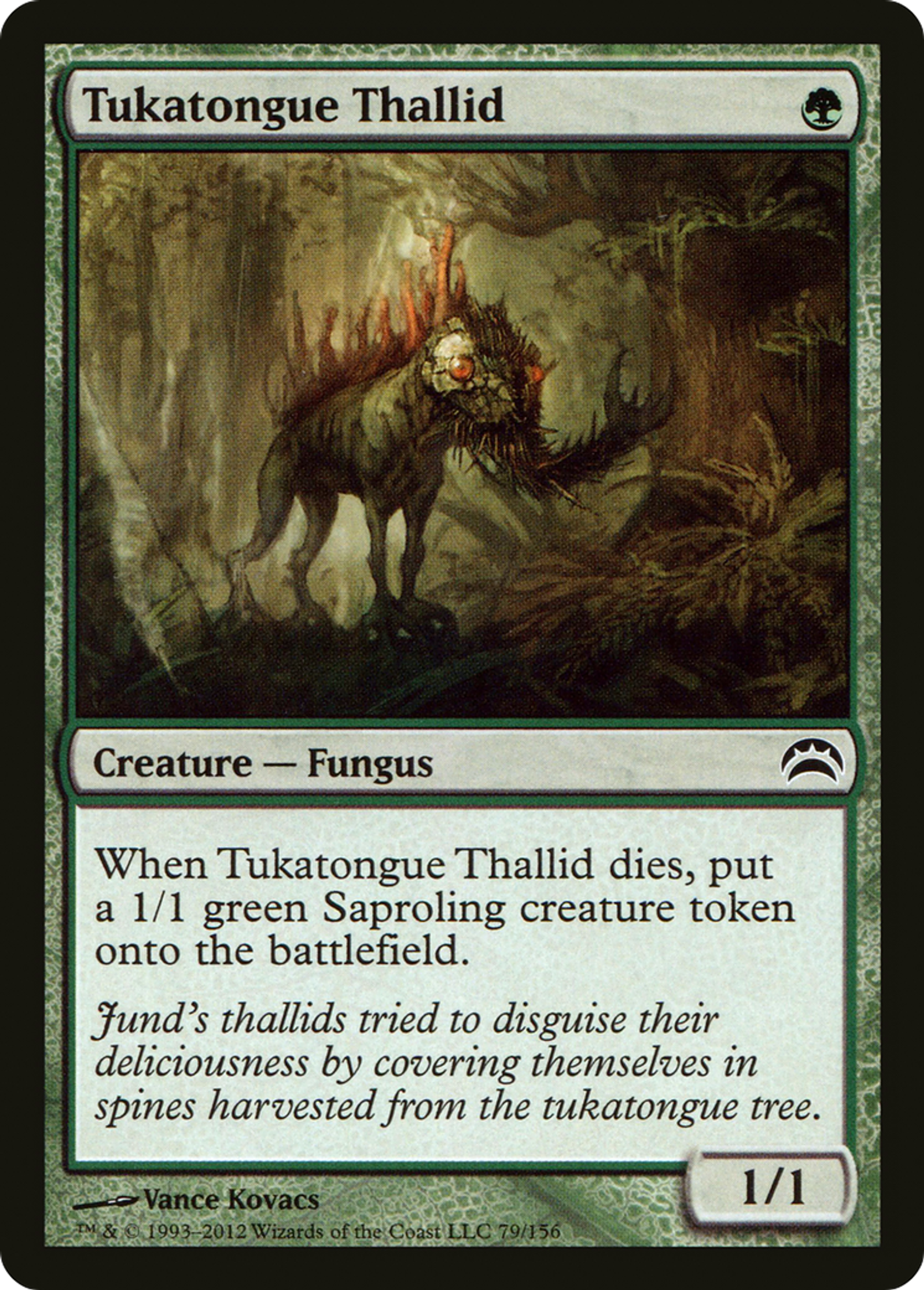 Tukatongue Thallid — Planechase 2012 — Magic: The Gathering