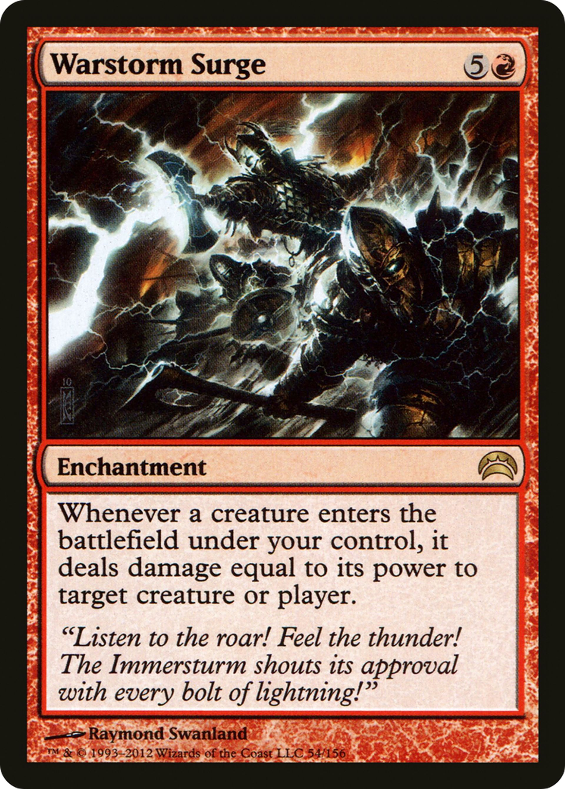 Déferlement de l'orage de guerre — Planechase 2012 — Magic: The Gathering