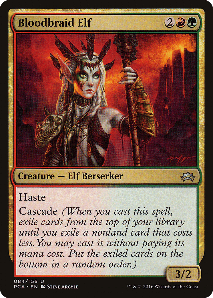 Elfe aux Nattes sanguinolentes from Planechase Anthology - Magic: The Gathering