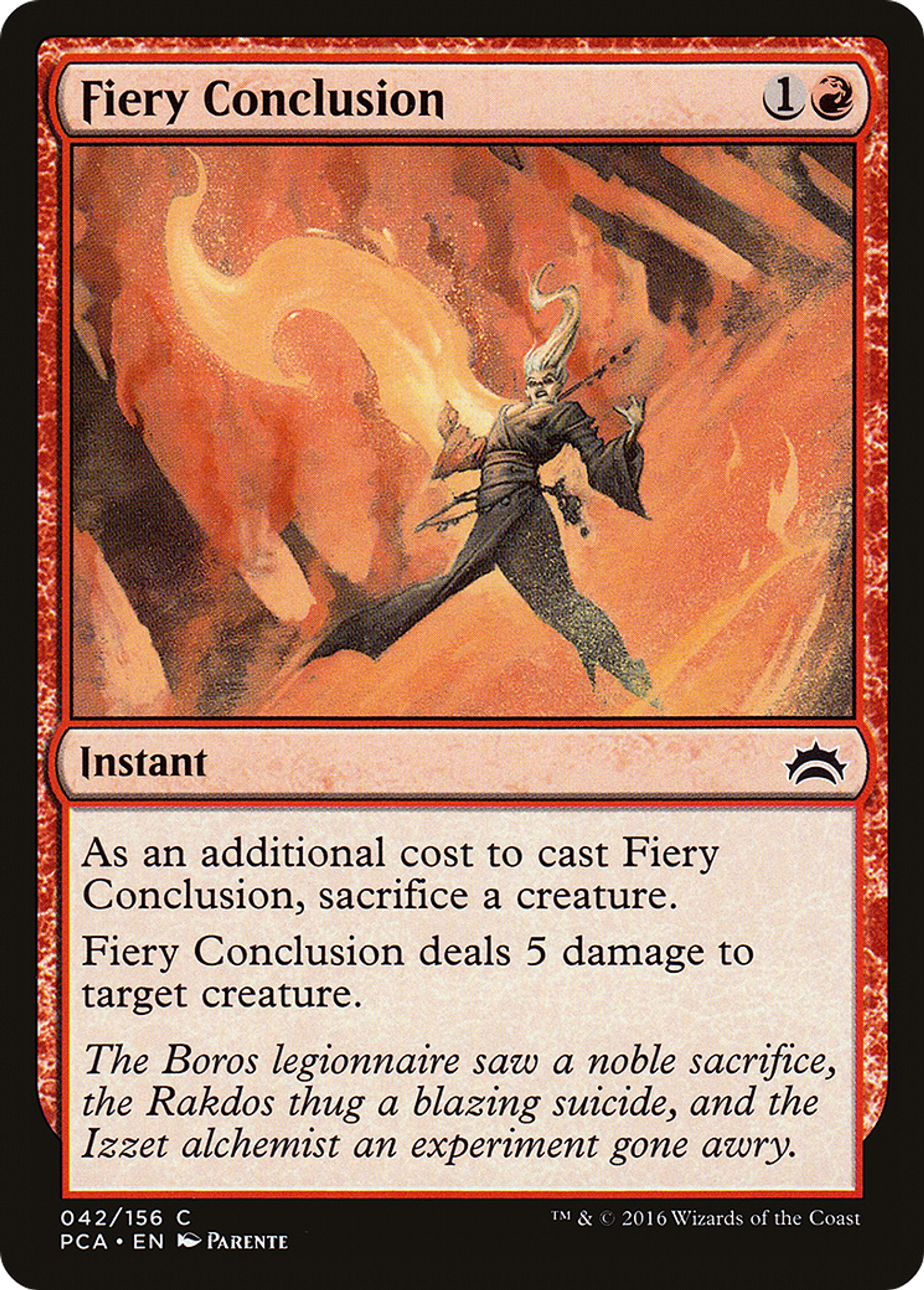 Conclusion ardente — Planechase Anthology — Magic: The Gathering