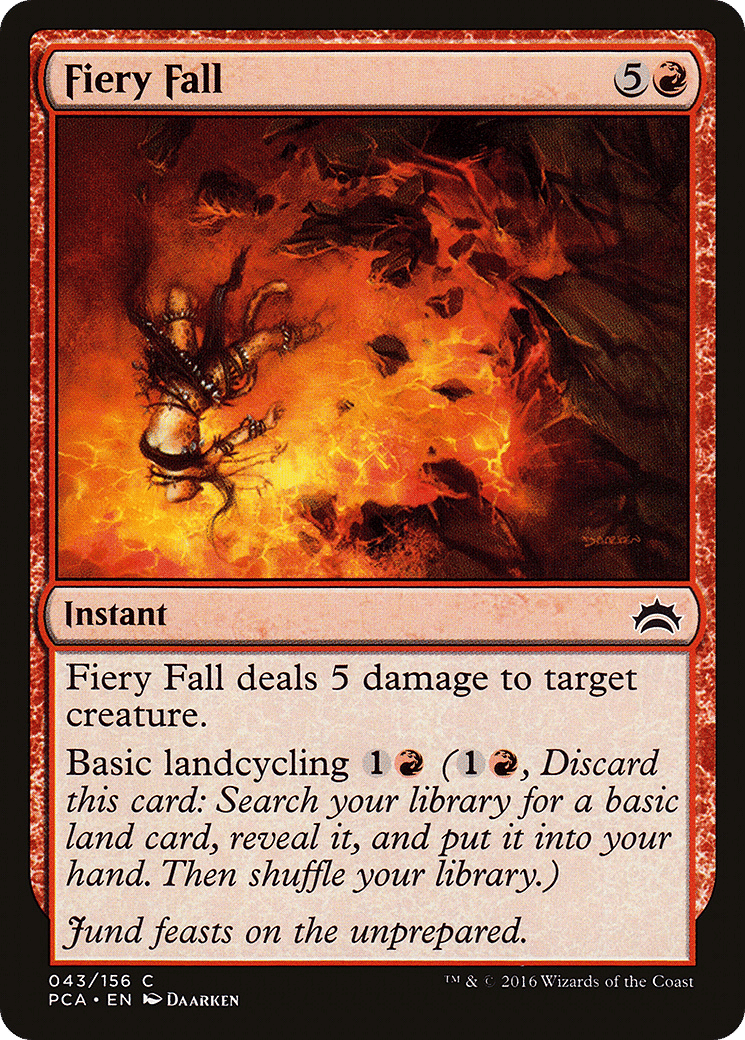 Fiery Fall — Planechase Anthology — Magic: The Gathering