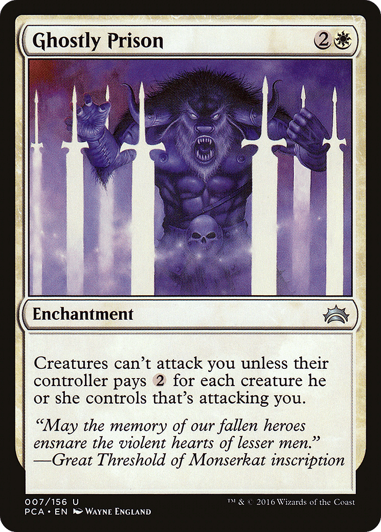 Ghostly Prison — Planechase Anthology — Magic: The Gathering