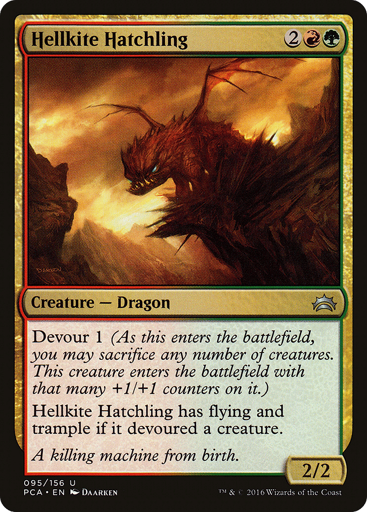 Hellkite Hatchling from Planechase Anthology - Magic: The Gathering