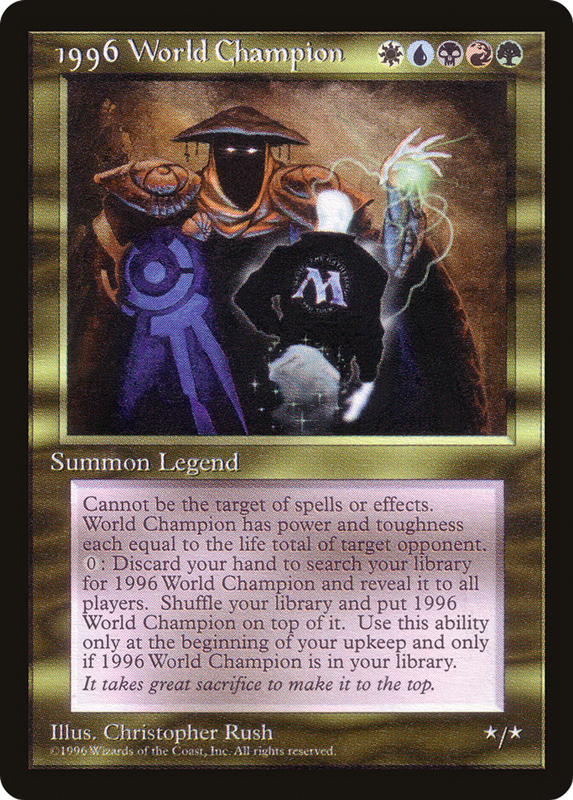 1996 World Champion — Celebration Cards — Magic: The Gathering