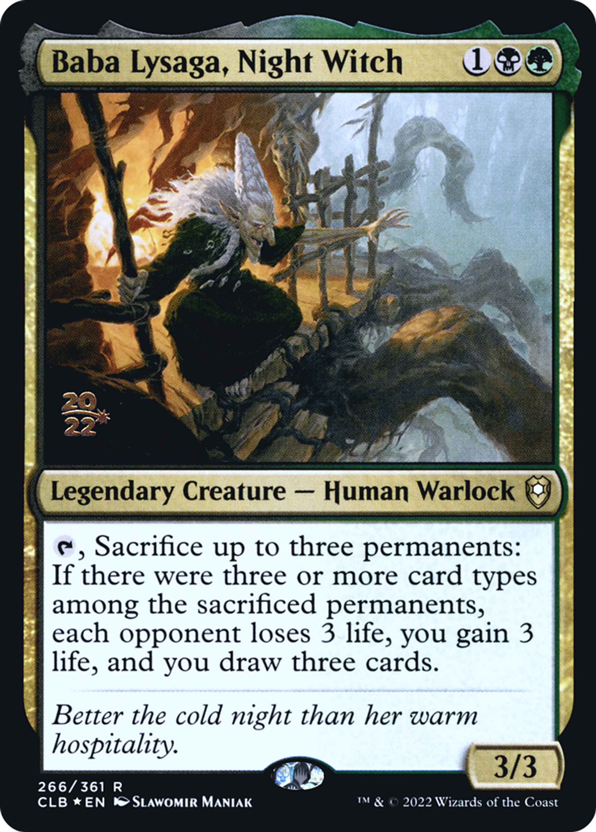 Baba Lysaga, Night Witch — Battle for Baldur's Gate Promos — Magic: The Gathering
