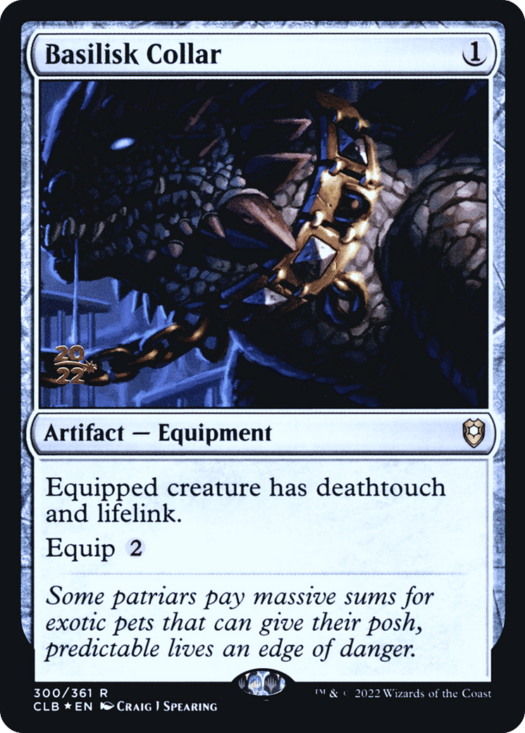 Basilisk Collar — Battle for Baldur's Gate Promos — Magic: The Gathering