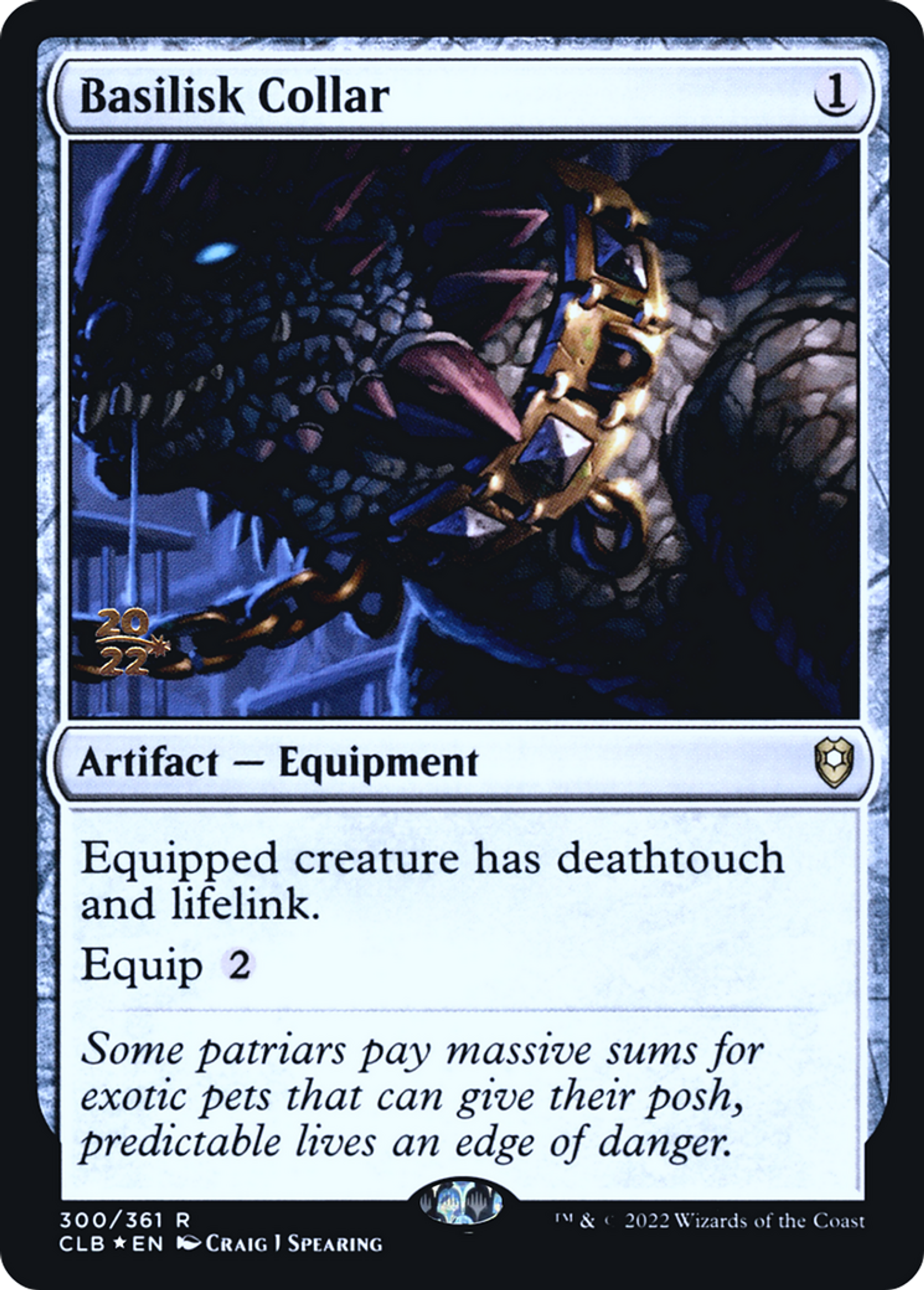 Basilisk Collar — Battle for Baldur's Gate Promos — Magic: The Gathering