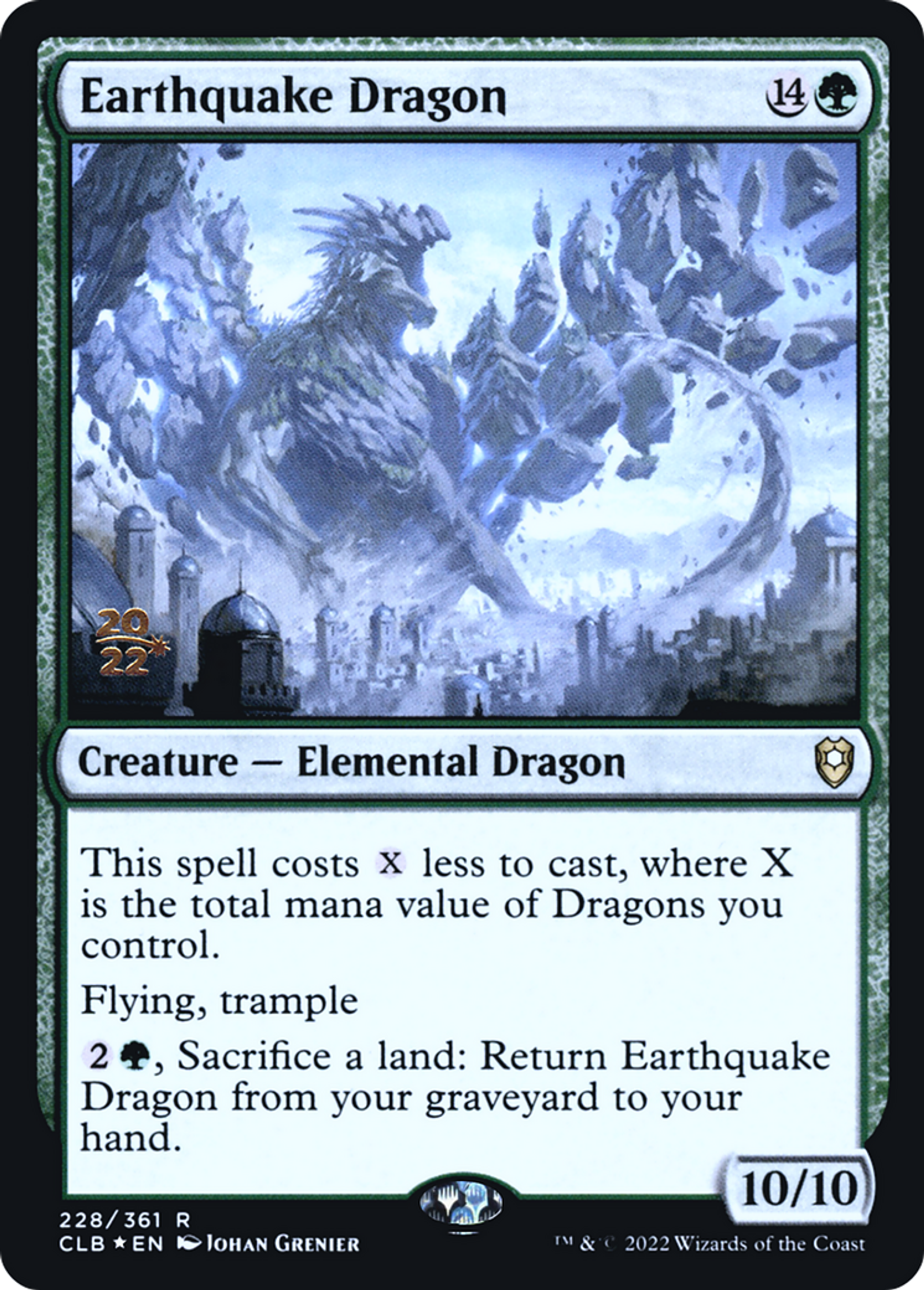 Earthquake Dragon — Battle for Baldur's Gate Promos — Magic: The Gathering