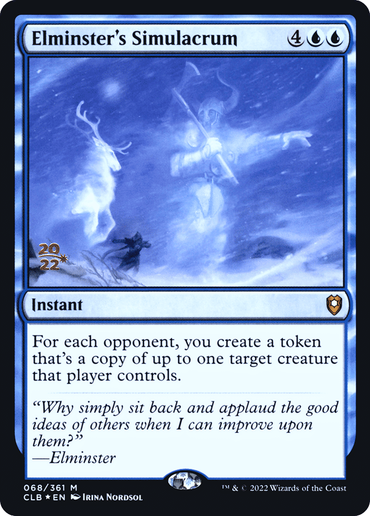 Elminster's Simulacrum — Battle for Baldur's Gate Promos — Magic: The Gathering