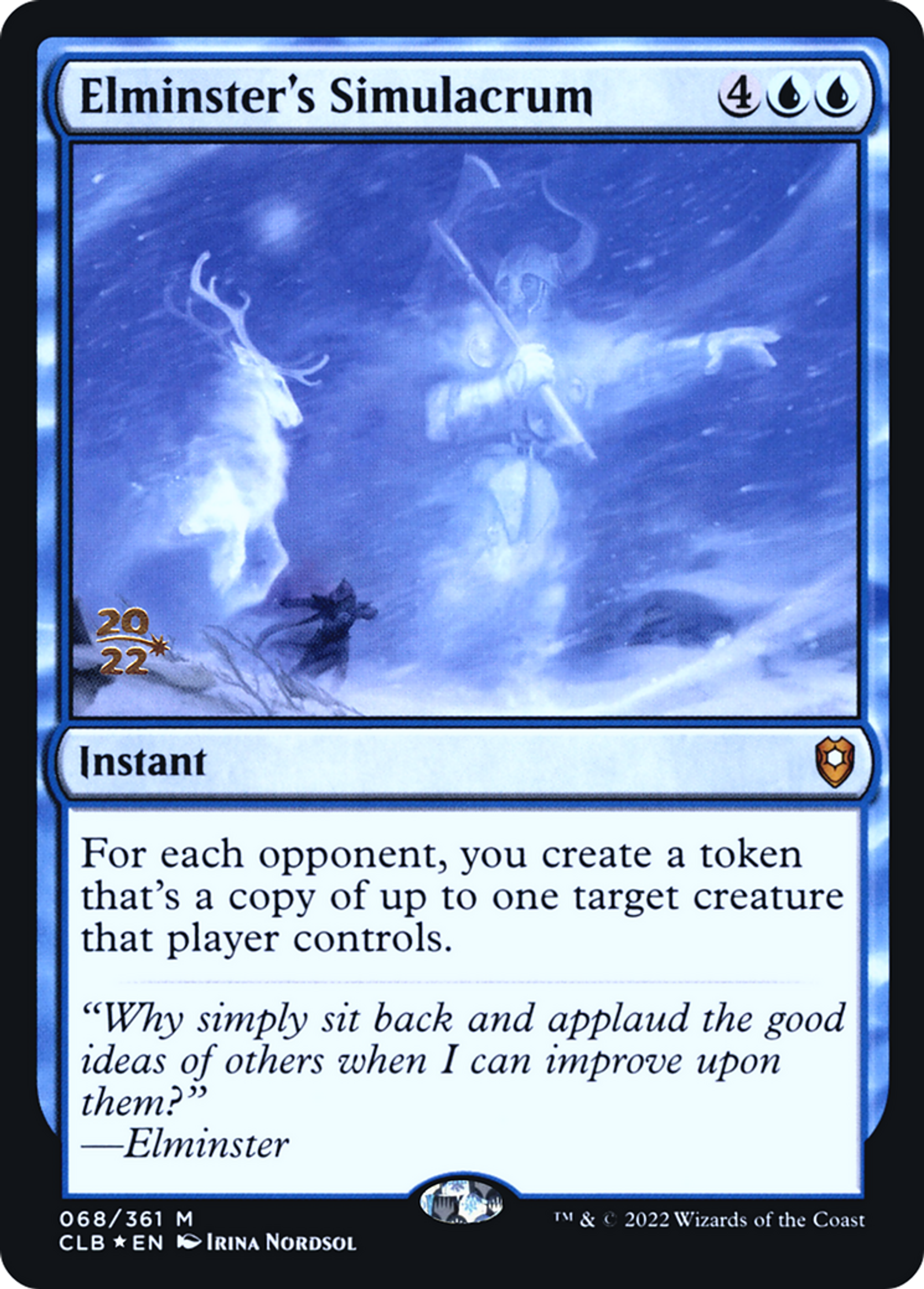 Elminster's Simulacrum — Battle for Baldur's Gate Promos — Magic: The Gathering