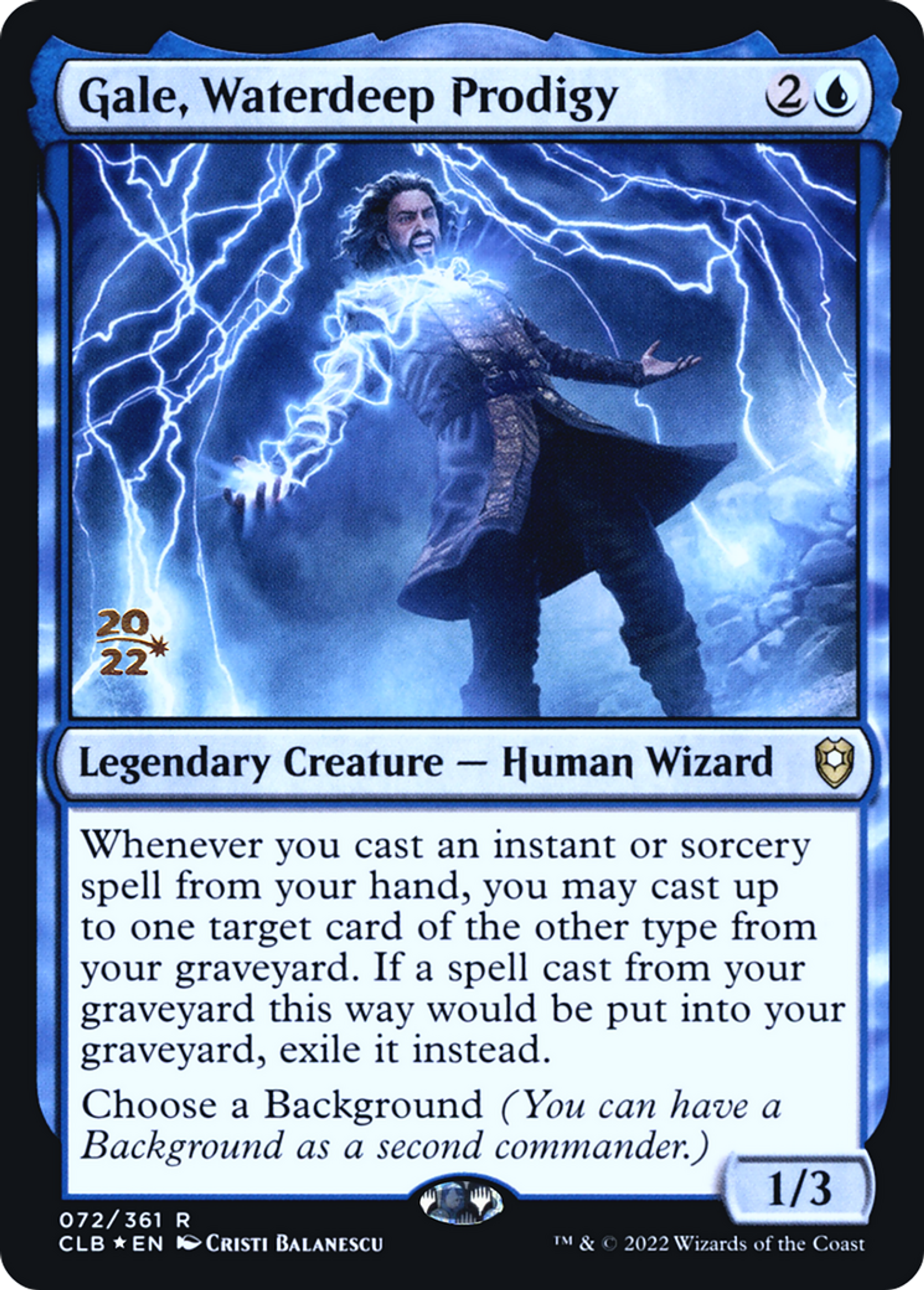 Gale, Waterdeep Prodigy — Battle for Baldur's Gate Promos — Magic: The Gathering