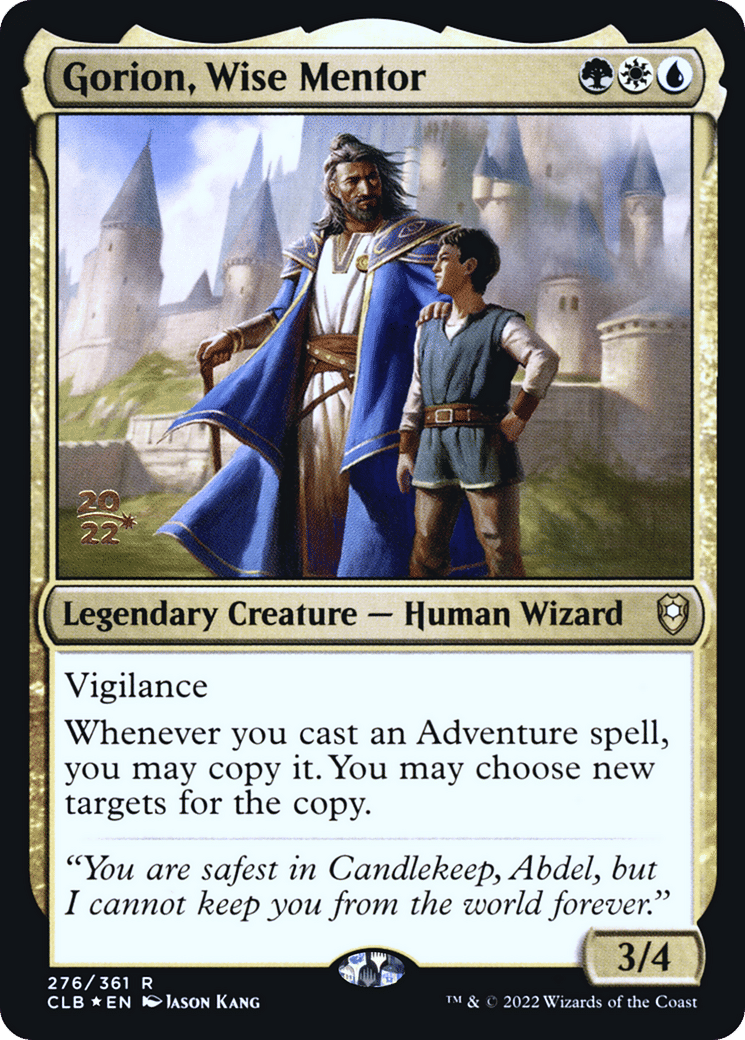 Gorion, Wise Mentor — Battle for Baldur's Gate Promos — Magic: The Gathering