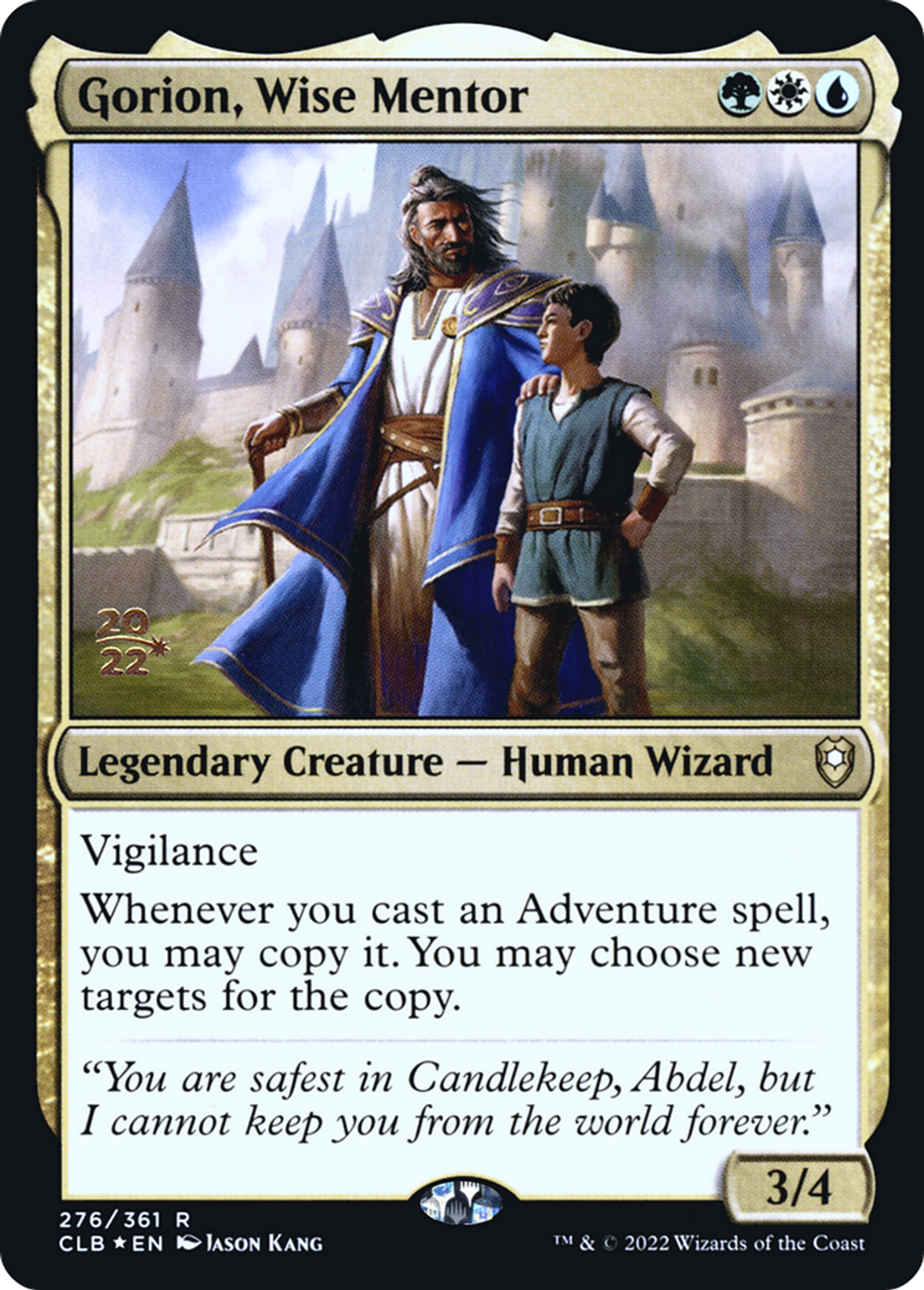 Gorion, Wise Mentor — Battle for Baldur's Gate Promos — Magic: The Gathering