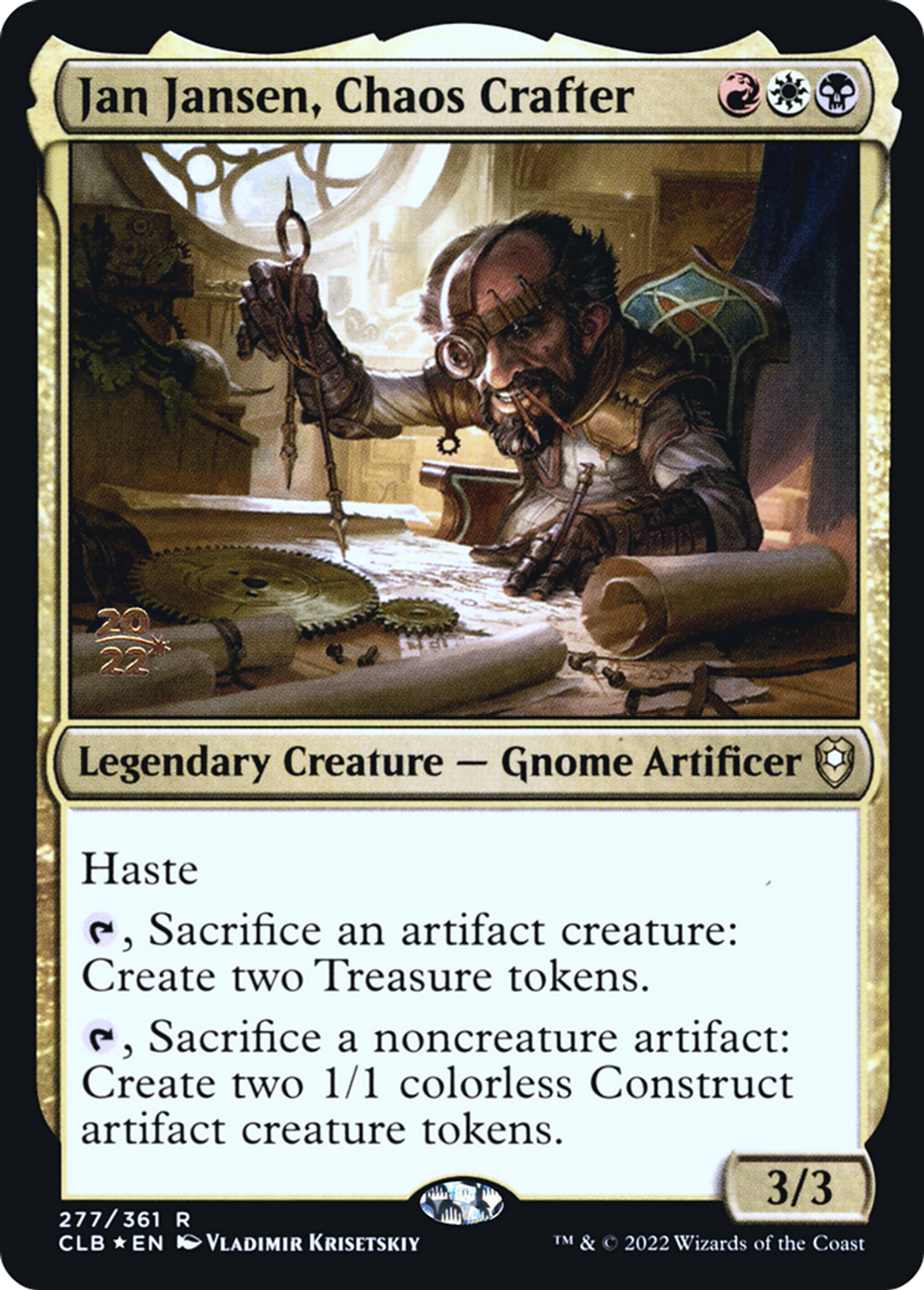 Jan Jansen, Chaos Crafter — Battle for Baldur's Gate Promos — Magic: The Gathering