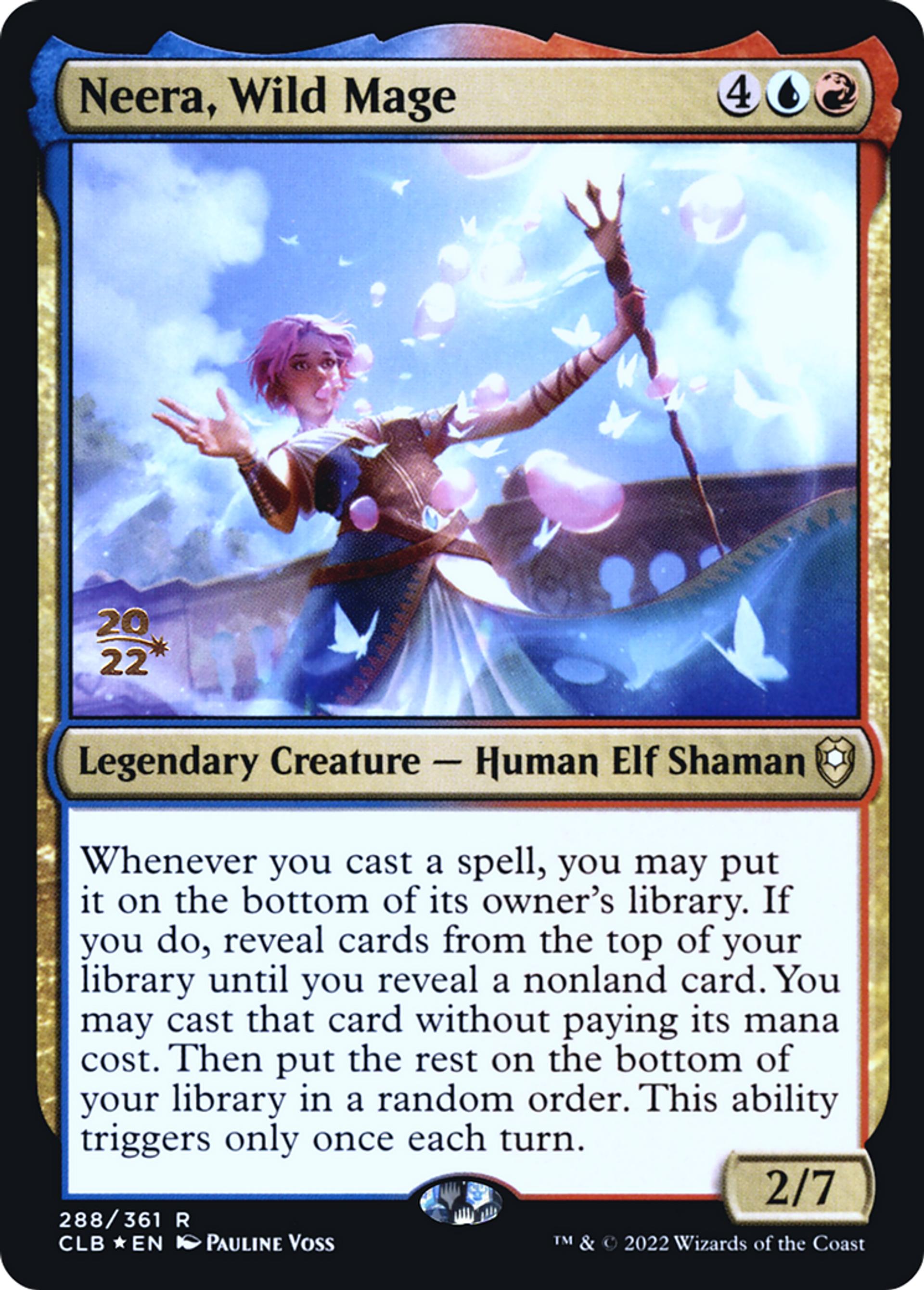Neera, Wild Mage — Battle for Baldur's Gate Promos — Magic: The Gathering