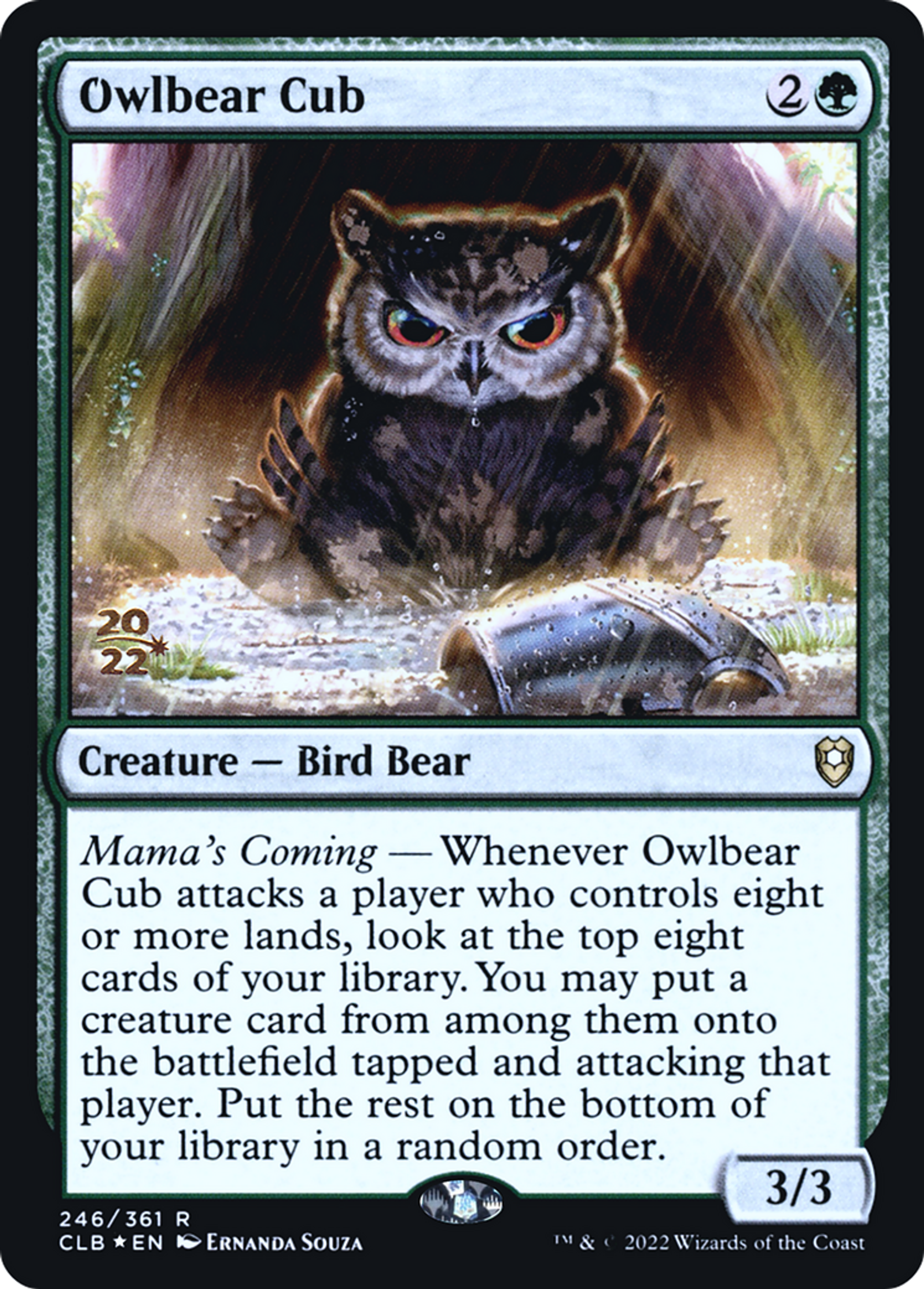 Owlbear Cub — Battle for Baldur's Gate Promos — Magic: The Gathering