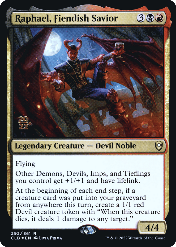 Raphael, Fiendish Savior — Battle for Baldur's Gate Promos — Magic: The Gathering