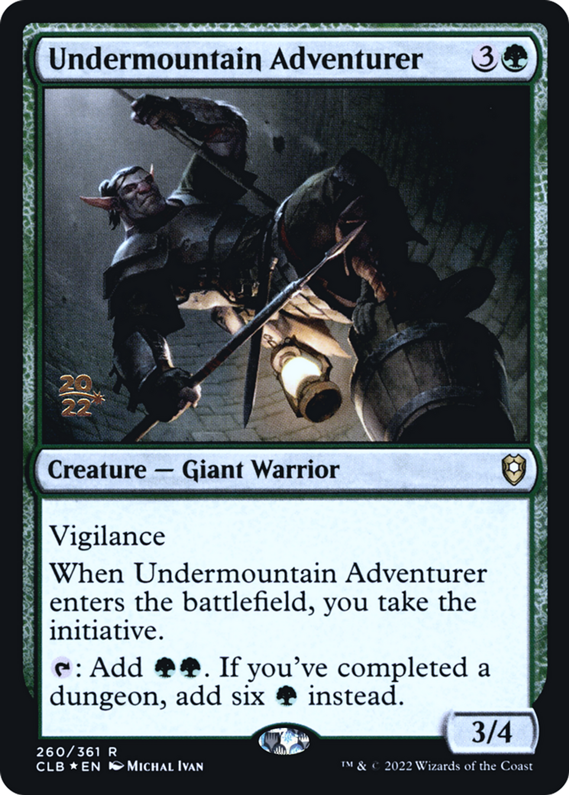 Undermountain Adventurer — Battle for Baldur's Gate Promos — Magic: The Gathering