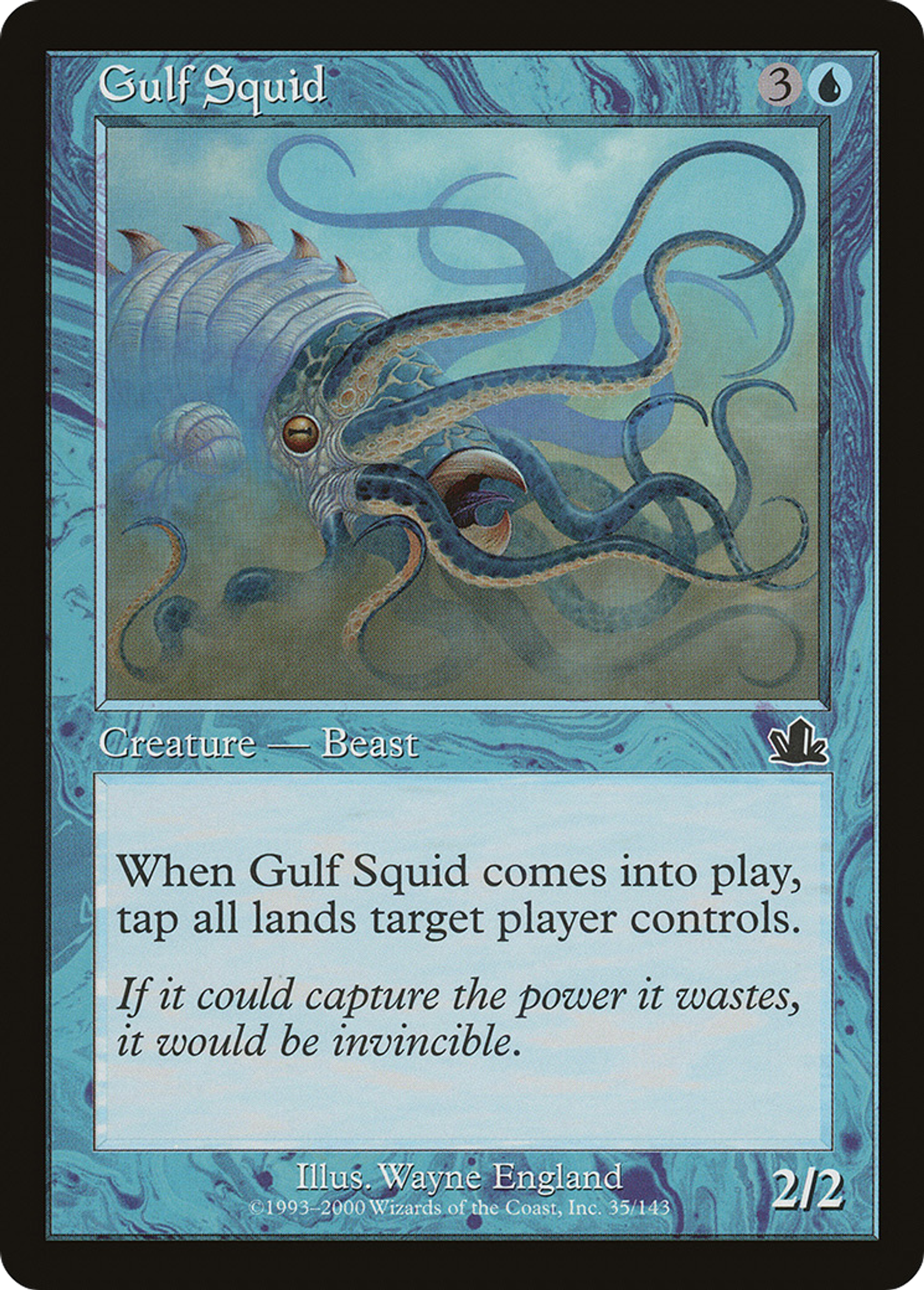 Calamar des golfes — Prophecy — Magic: The Gathering