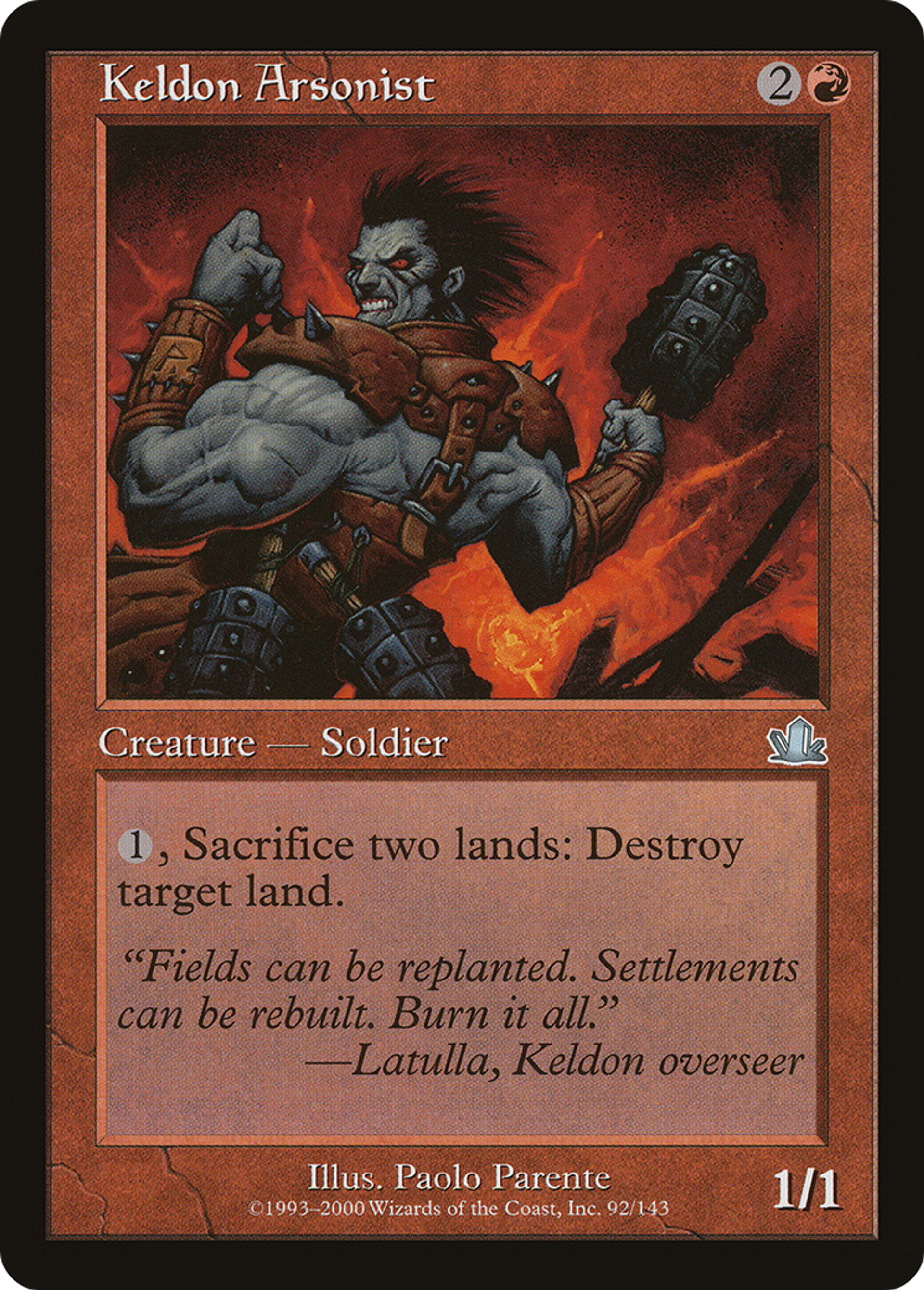 Kelde incendiaire — Prophecy — Magic: The Gathering