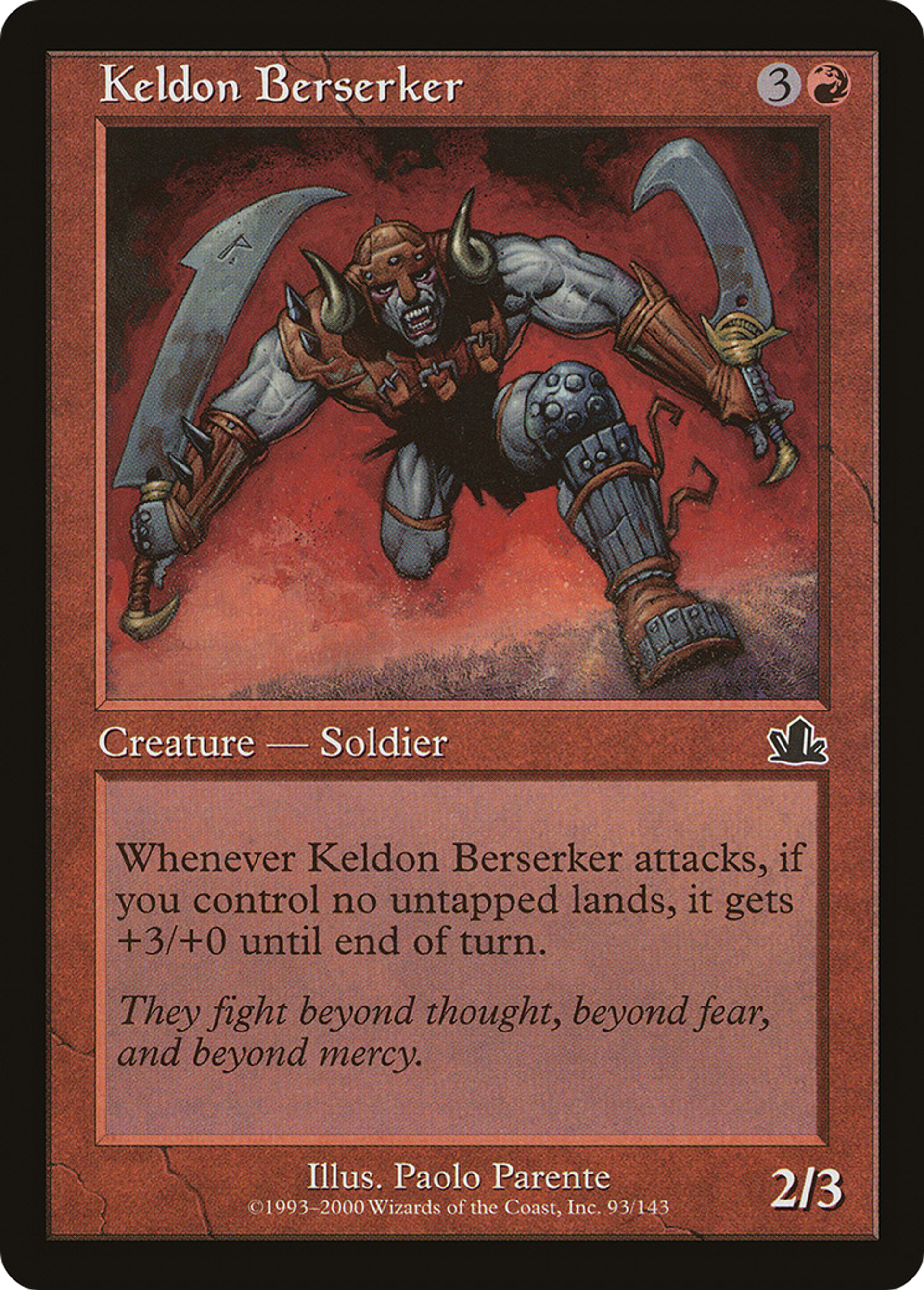 Keldon Berserker — Prophecy — Magic: The Gathering