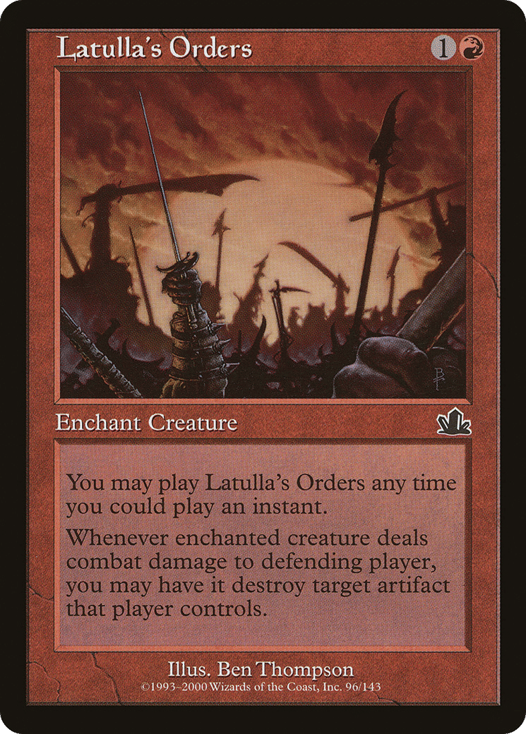Latulla's Orders — Prophecy — Magic: The Gathering