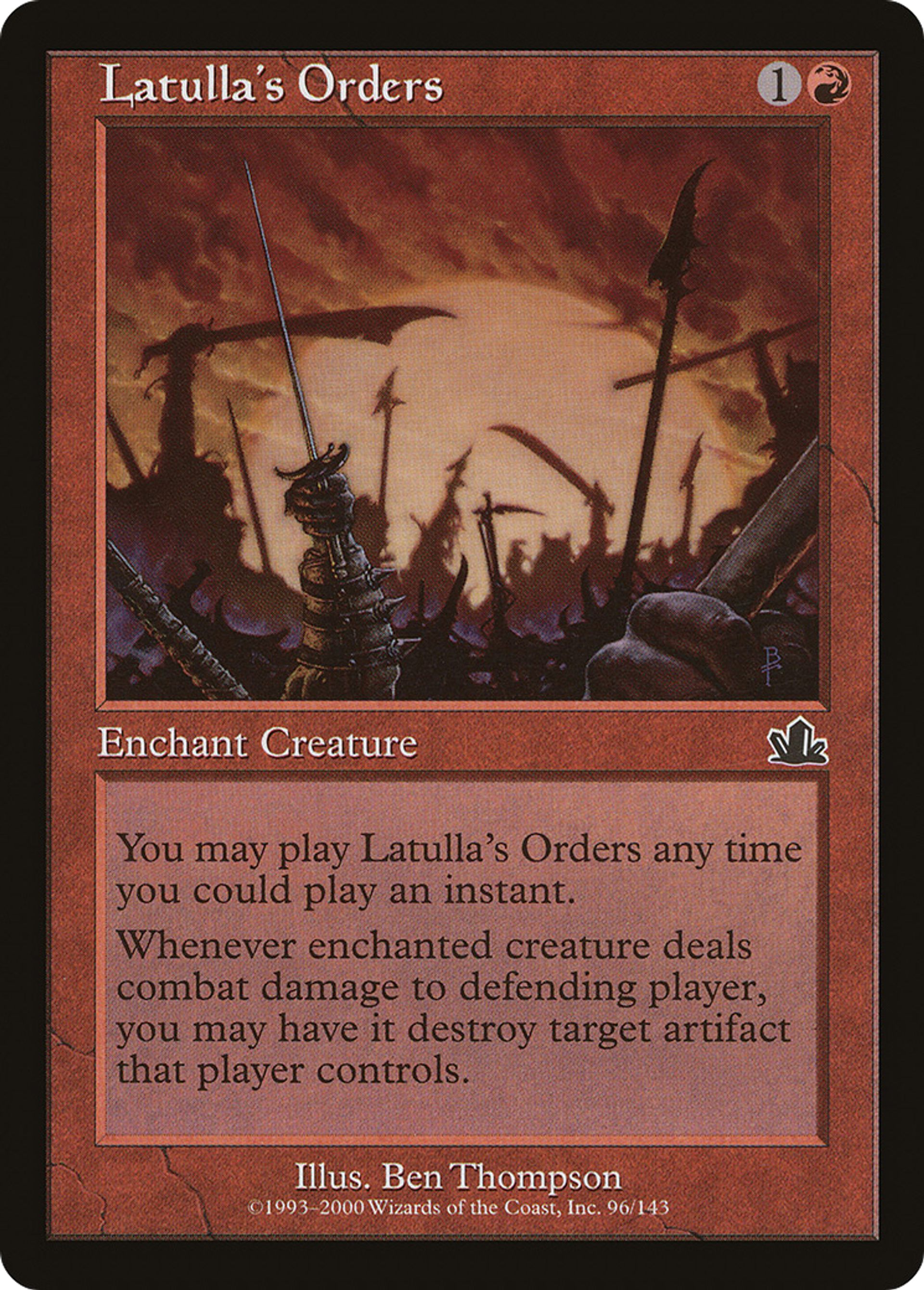 Latulla's Orders — Prophecy — Magic: The Gathering