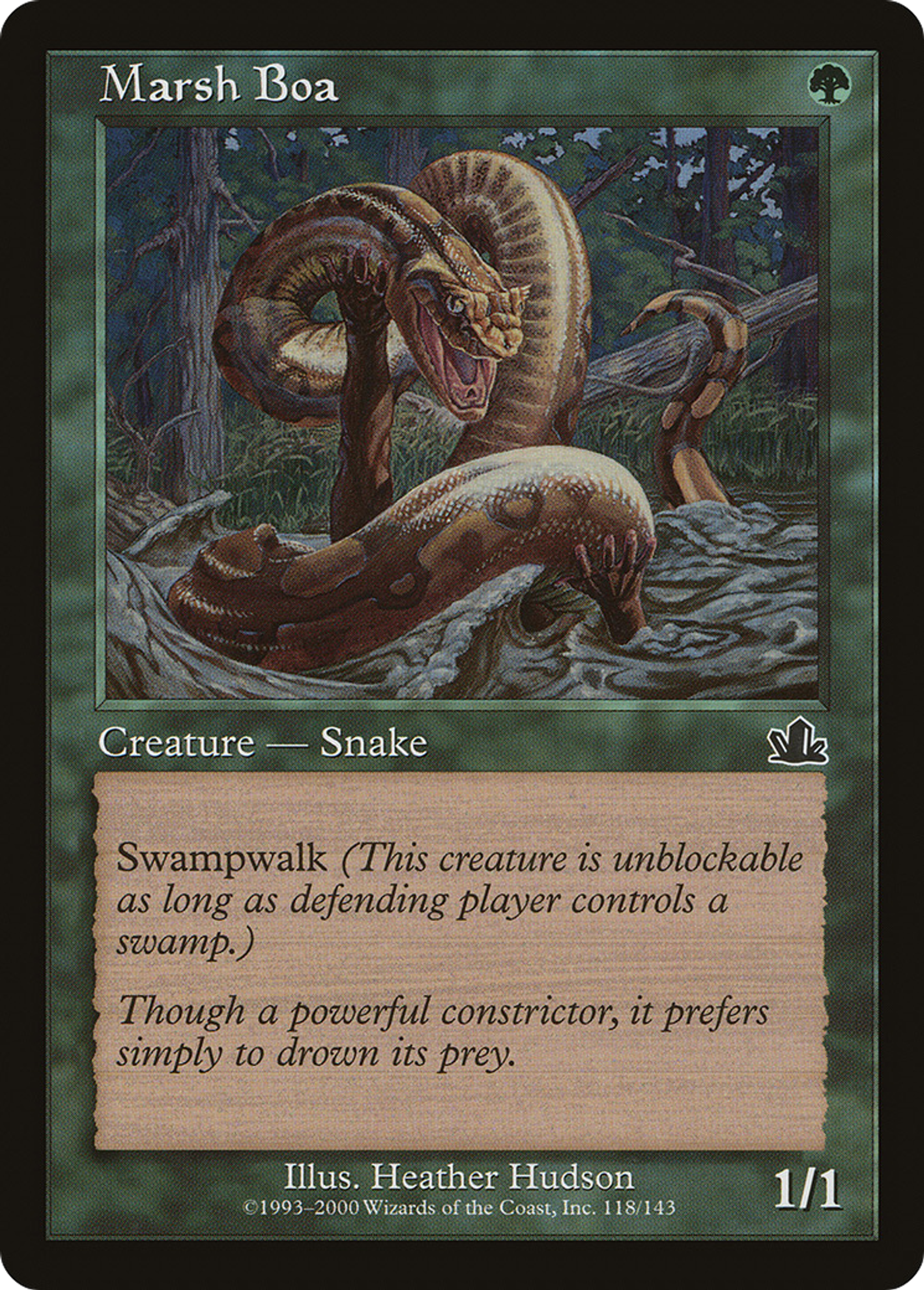 Boa des marécages — Prophecy — Magic: The Gathering