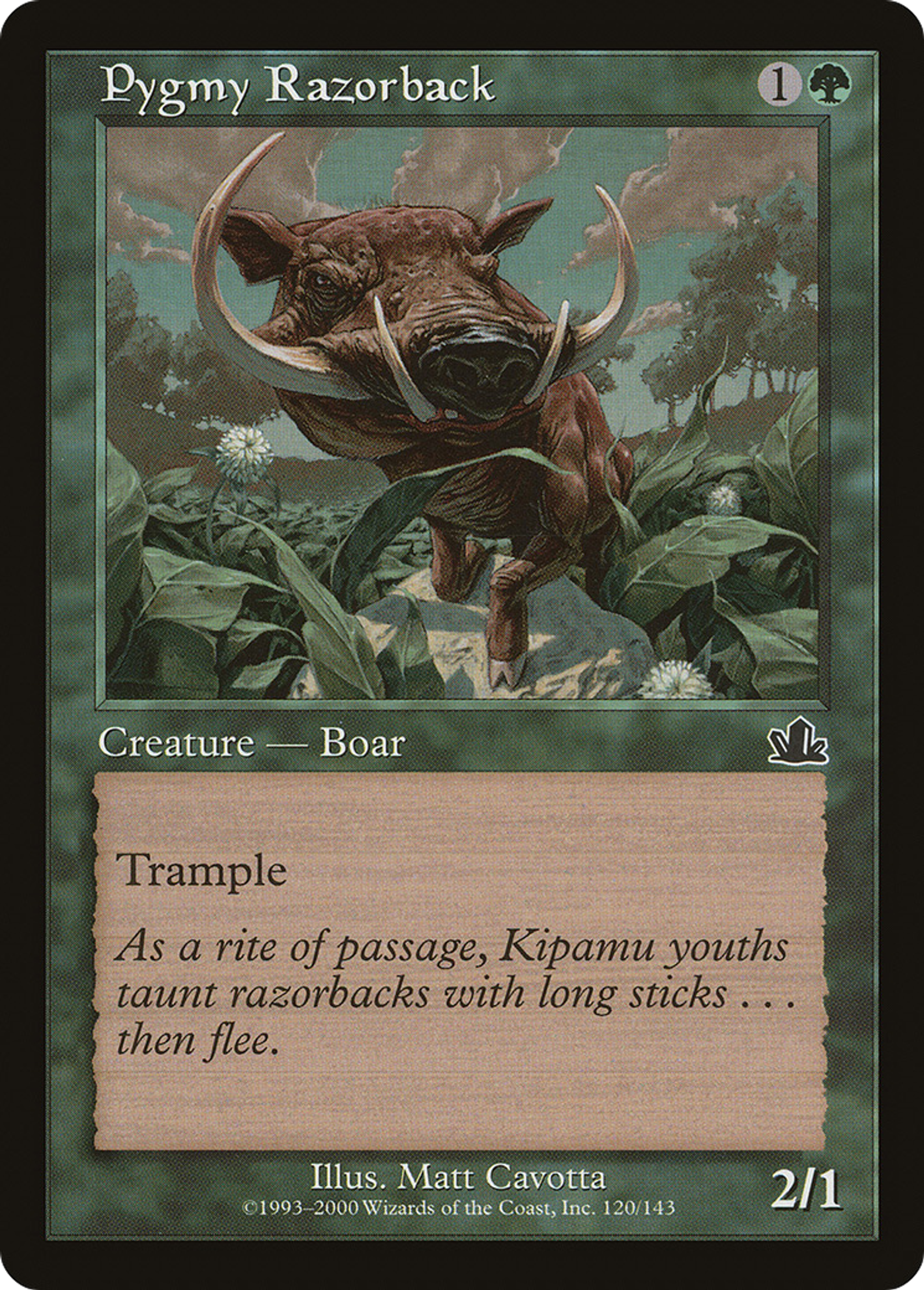 Sanglier pygmée — Prophecy — Magic: The Gathering