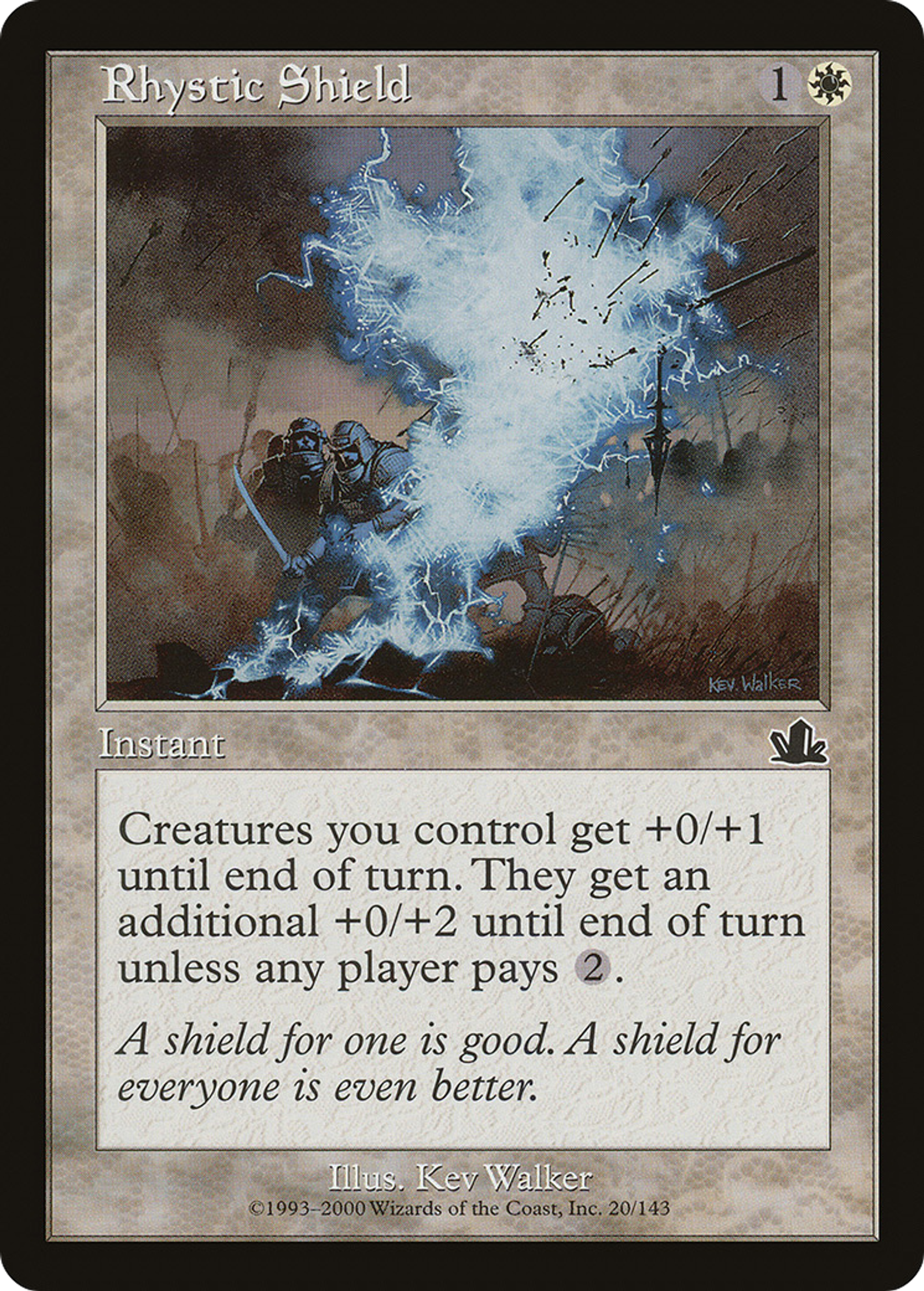 Bouclier rhystique — Prophecy — Magic: The Gathering