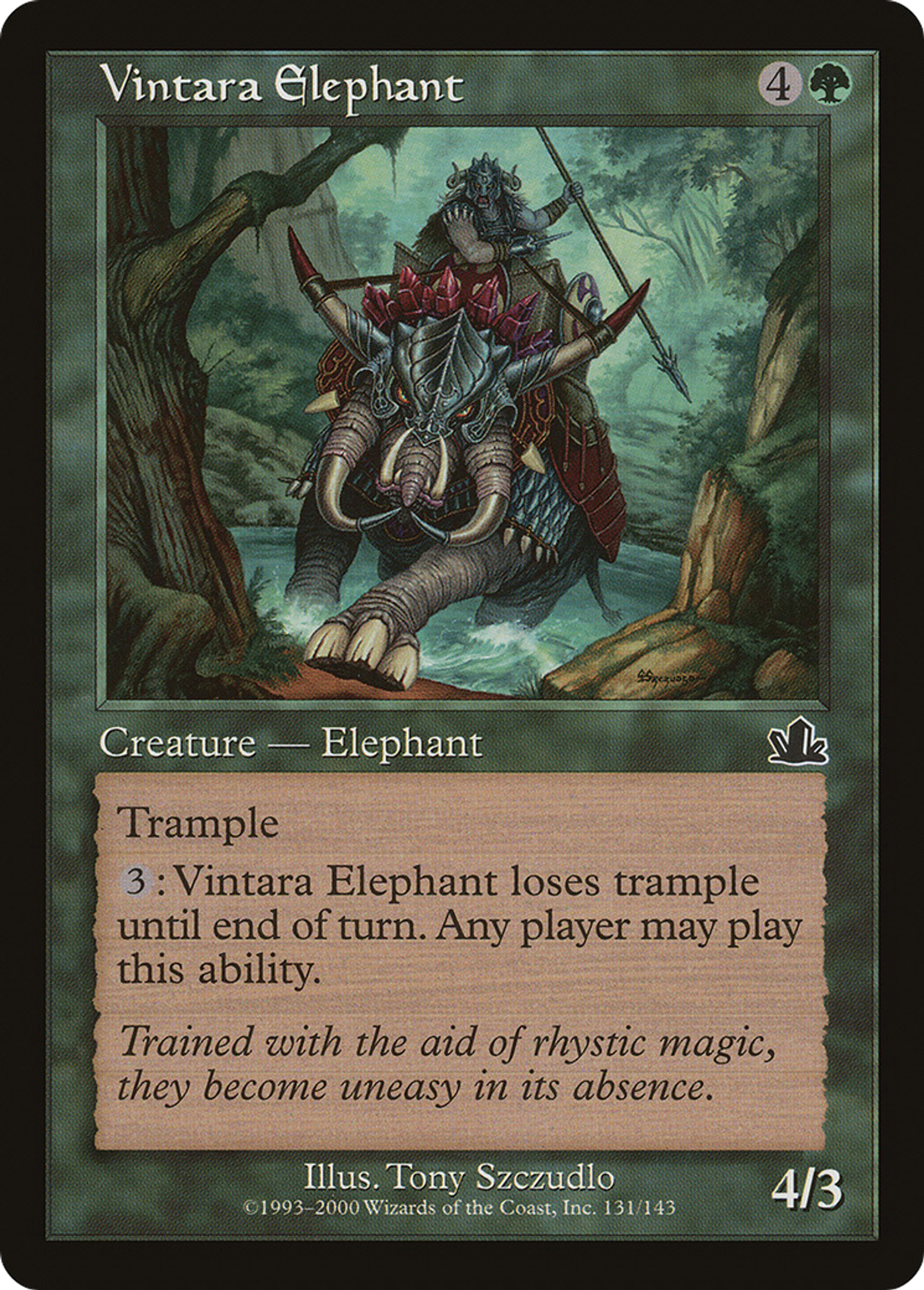 Vintara Elephant — Prophecy — Magic: The Gathering