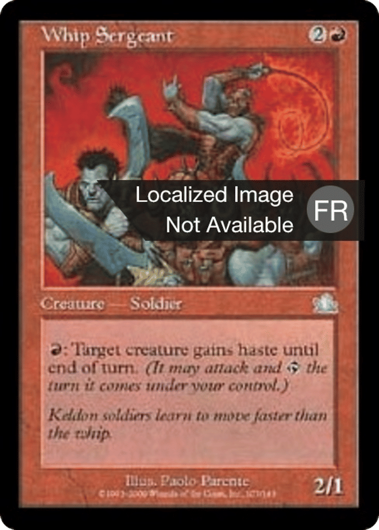 Sergent au fouet — Prophecy — Magic: The Gathering