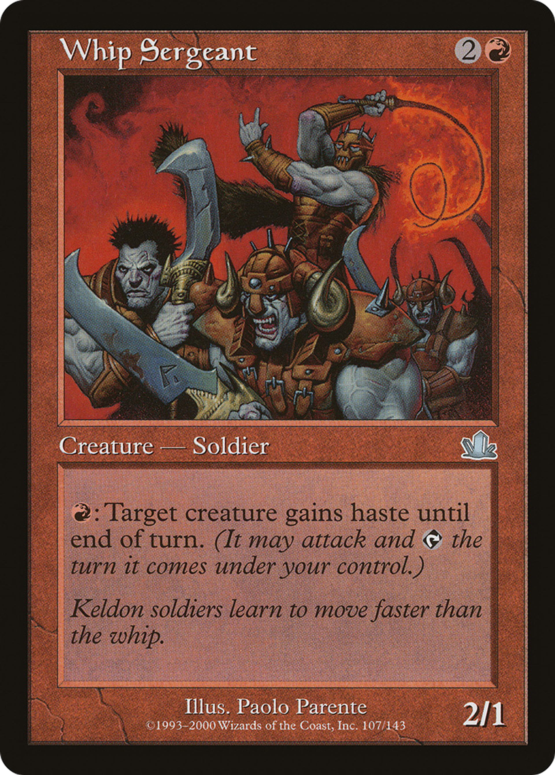 Sergent au fouet — Prophecy — Magic: The Gathering