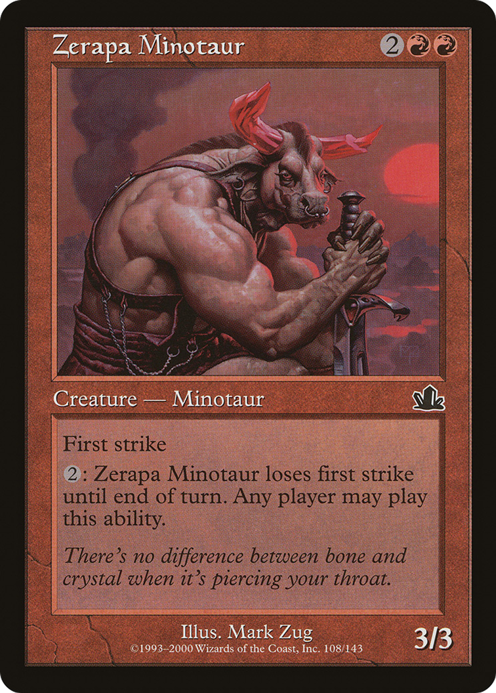 Minotaure zérapian — Prophecy — Magic: The Gathering