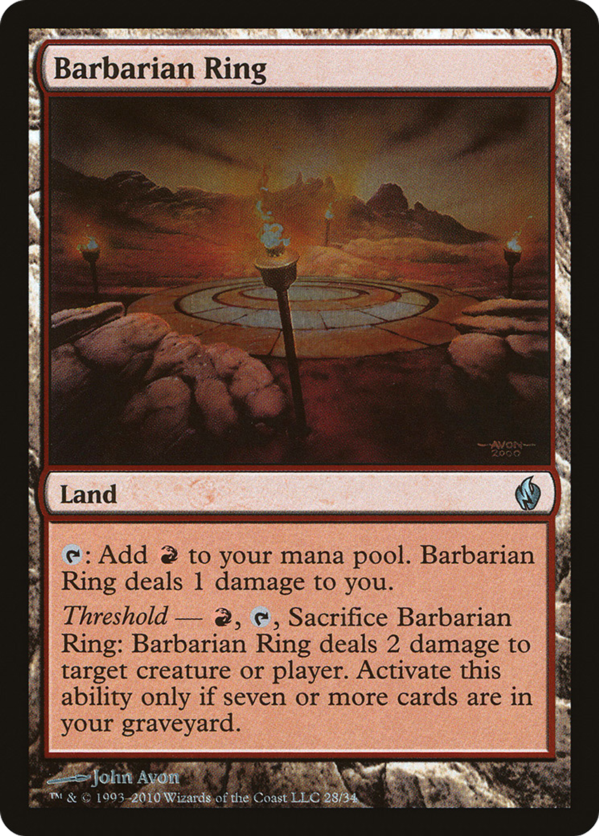 Barbarian Ring — Premium Deck Series: Fire and Lightning — Magic: The Gathering