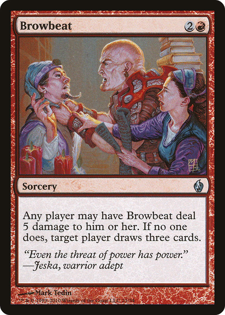 Browbeat — Premium Deck Series: Fire and Lightning — Magic: The Gathering
