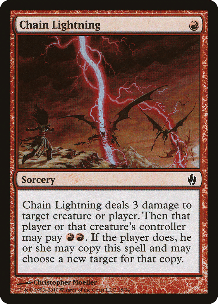 Chain Lightning — Premium Deck Series: Fire and Lightning — Magic: The Gathering