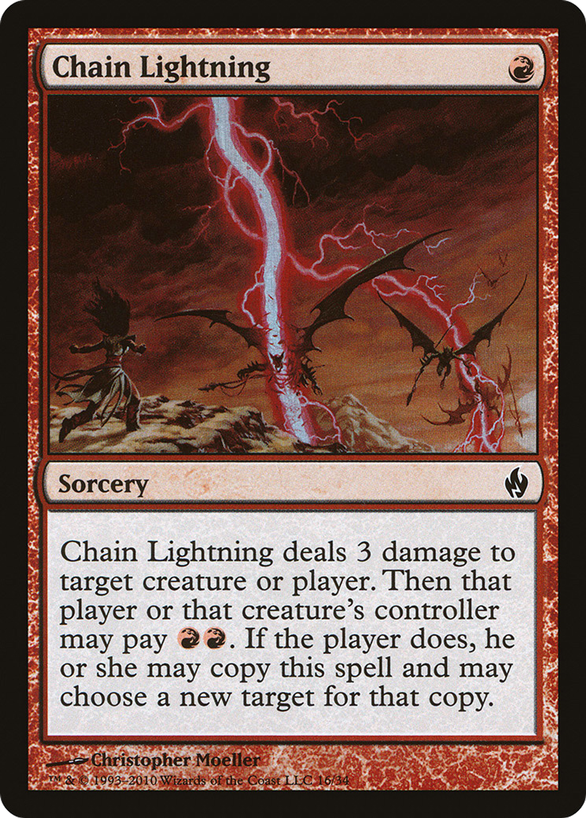 Chaîne d'éclairs — Premium Deck Series: Fire and Lightning — Magic: The Gathering