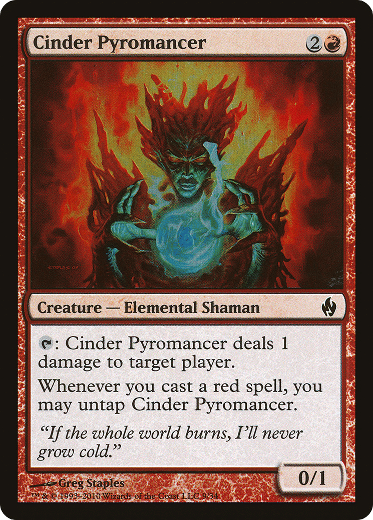Cinder Pyromancer — Premium Deck Series: Fire and Lightning — Magic: The Gathering