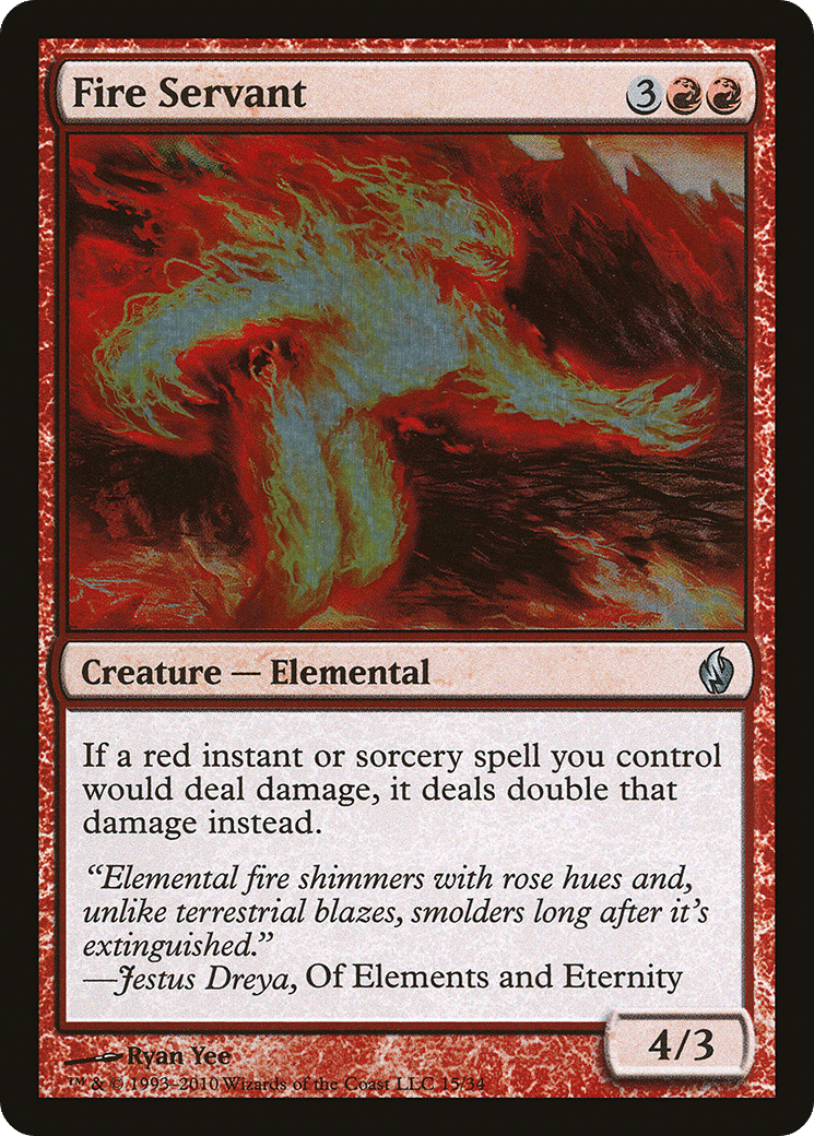 Fire Servant — Premium Deck Series: Fire and Lightning — Magic: The Gathering