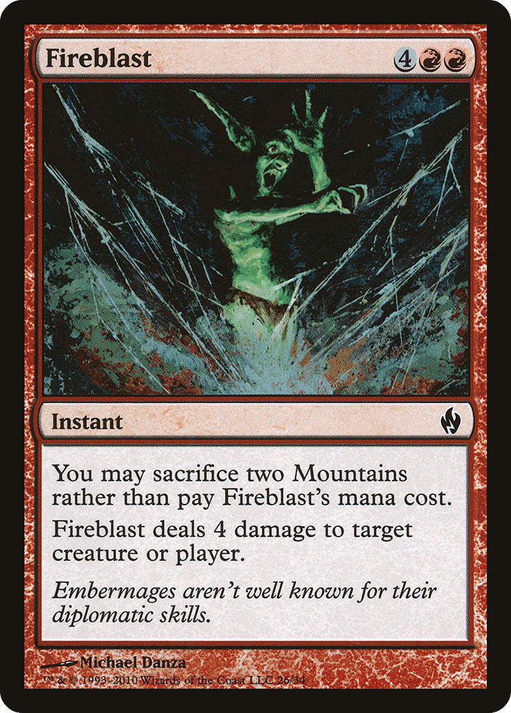 Fireblast — Premium Deck Series: Fire and Lightning — Magic: The Gathering