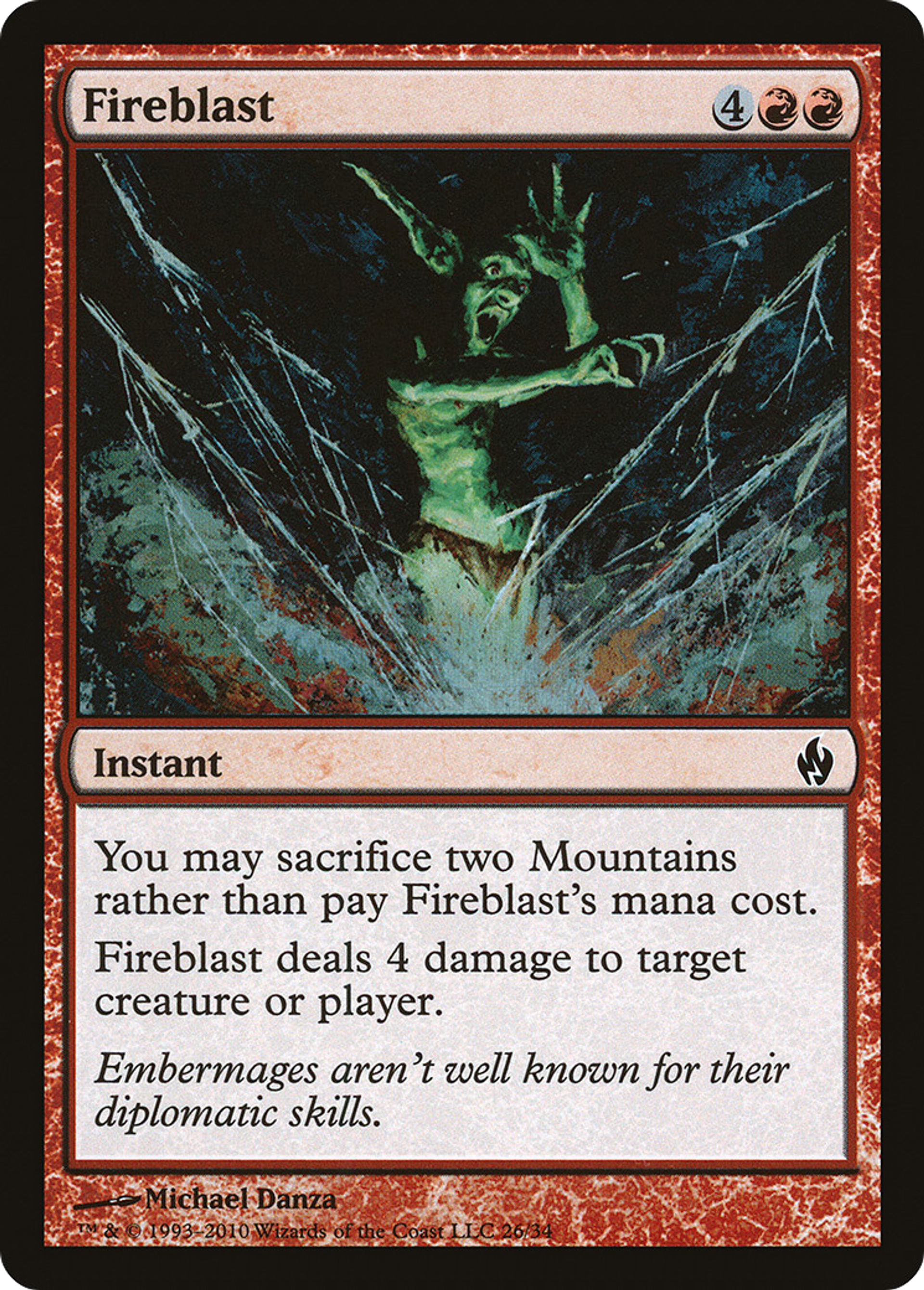 Salve de feu — Premium Deck Series: Fire and Lightning — Magic: The Gathering