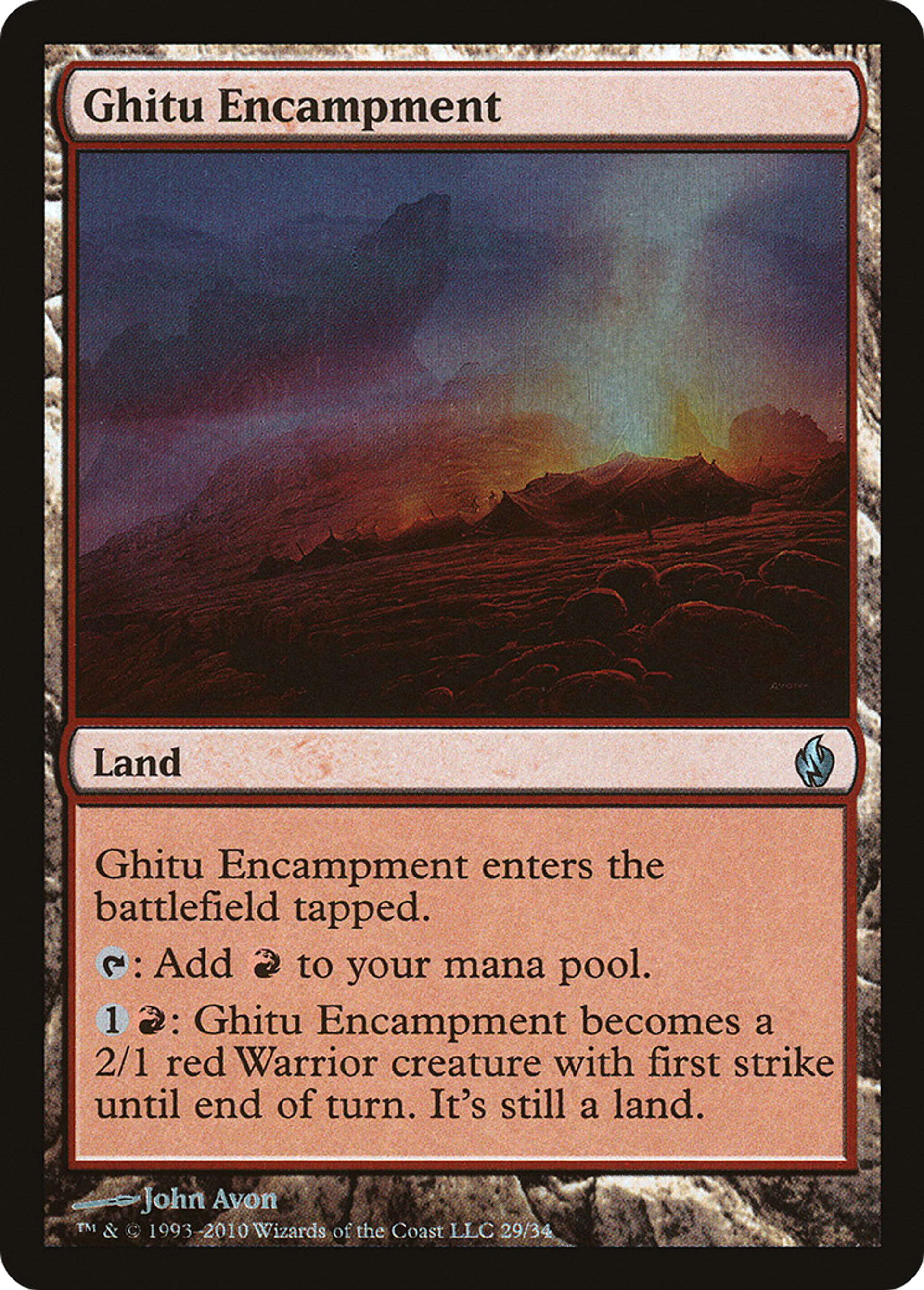Campement guitûk — Premium Deck Series: Fire and Lightning — Magic: The Gathering