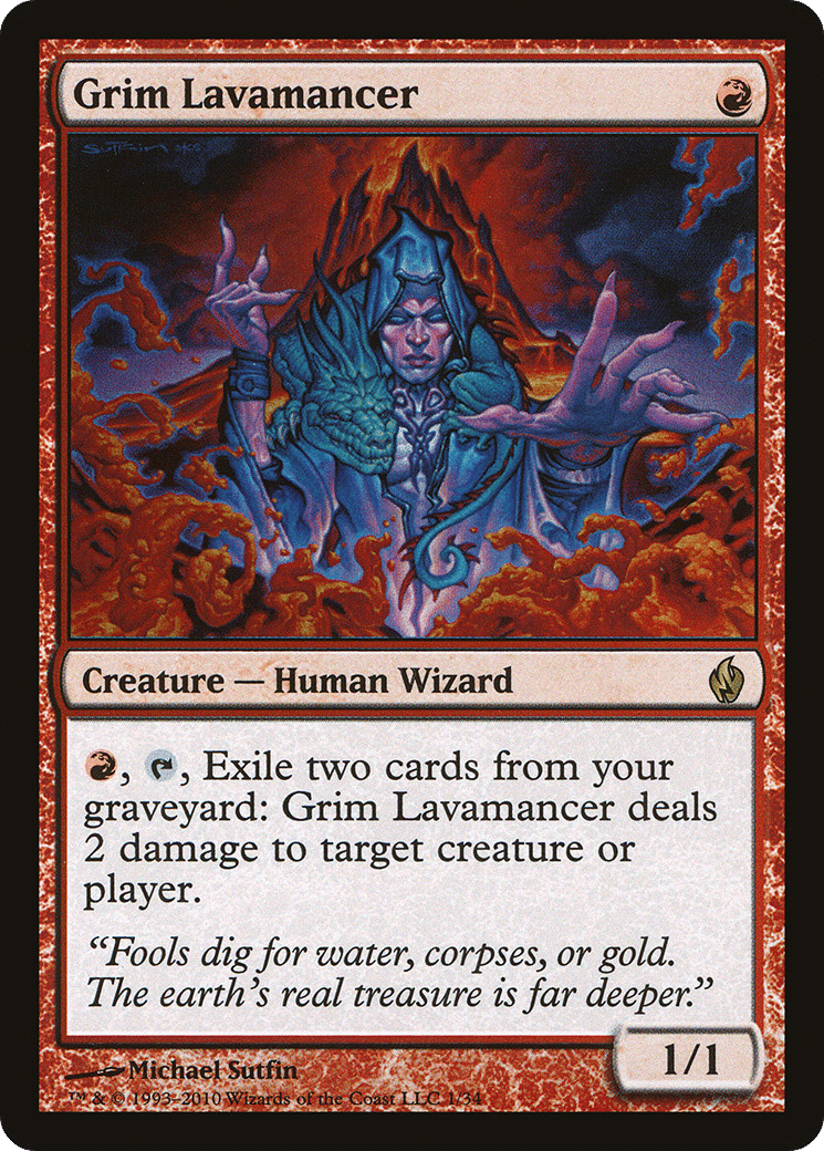 Grim Lavamancer — Premium Deck Series: Fire and Lightning — Magic: The Gathering