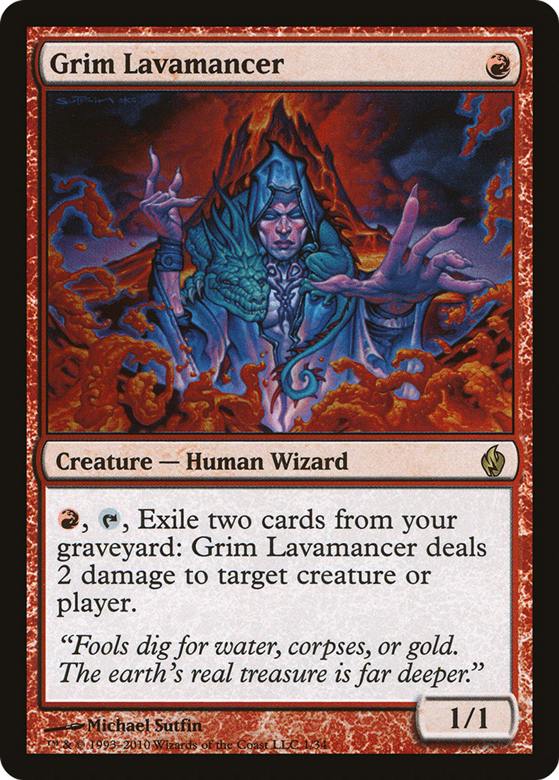 Sinistre lavamancien — Premium Deck Series: Fire and Lightning — Magic: The Gathering
