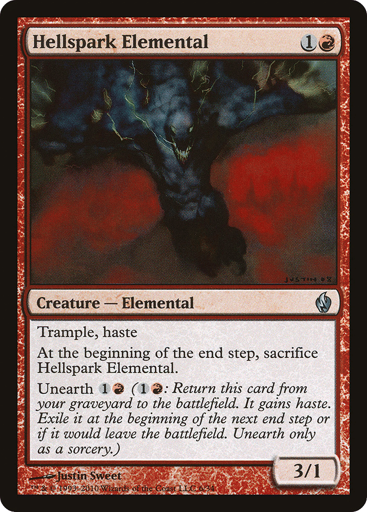 Hellspark Elemental — Premium Deck Series: Fire and Lightning — Magic: The Gathering